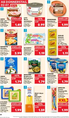 Kaufland DE folder - - Voorbeeld van een folder van Kaufland DE, geldig van 02-07-2026 | Pagina: 38