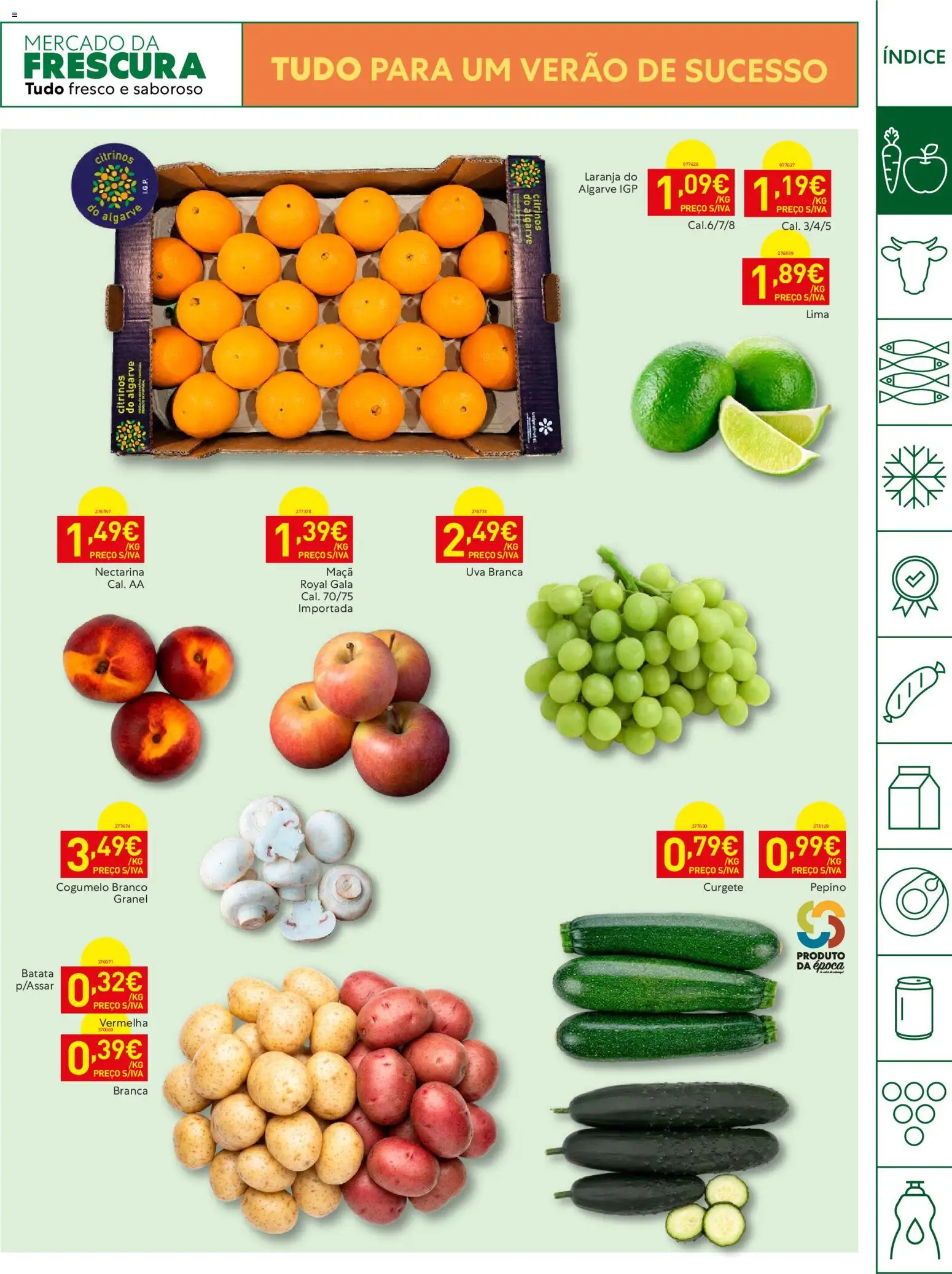 Recheio Horeca │ válido de 07/07/2026 | Página: 5 | Produtos: Batata, Curgete, Maça