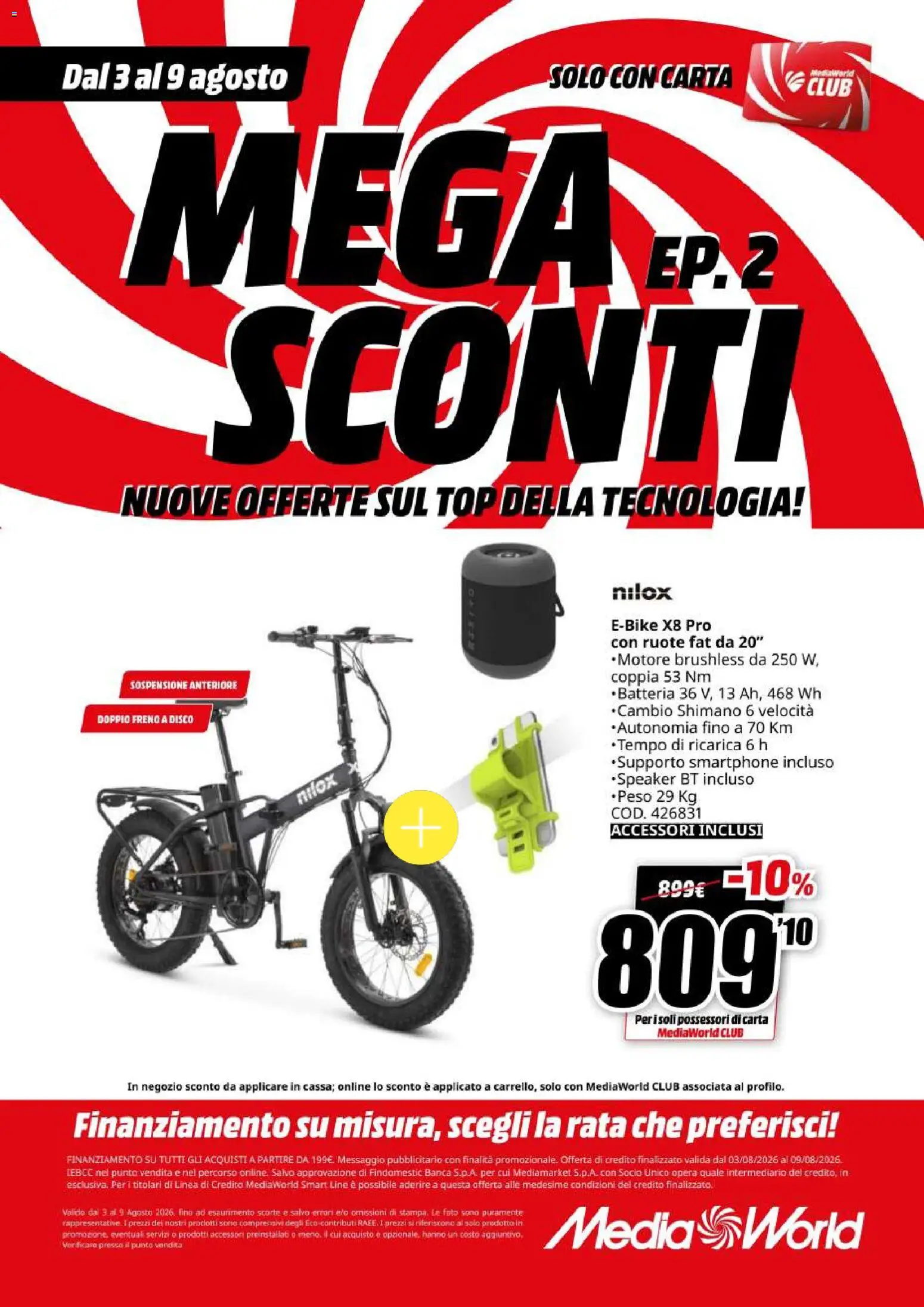 Volantino Media World del 03/08/2026 | Pagina: 40