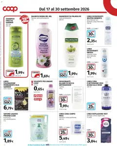 Anteprima del volantino COOP volantino valido a partire dal 17/09/2026 | Pagina: 20 | Prodotti: Strisce, Sapone, Bagnoschiuma, Bagno