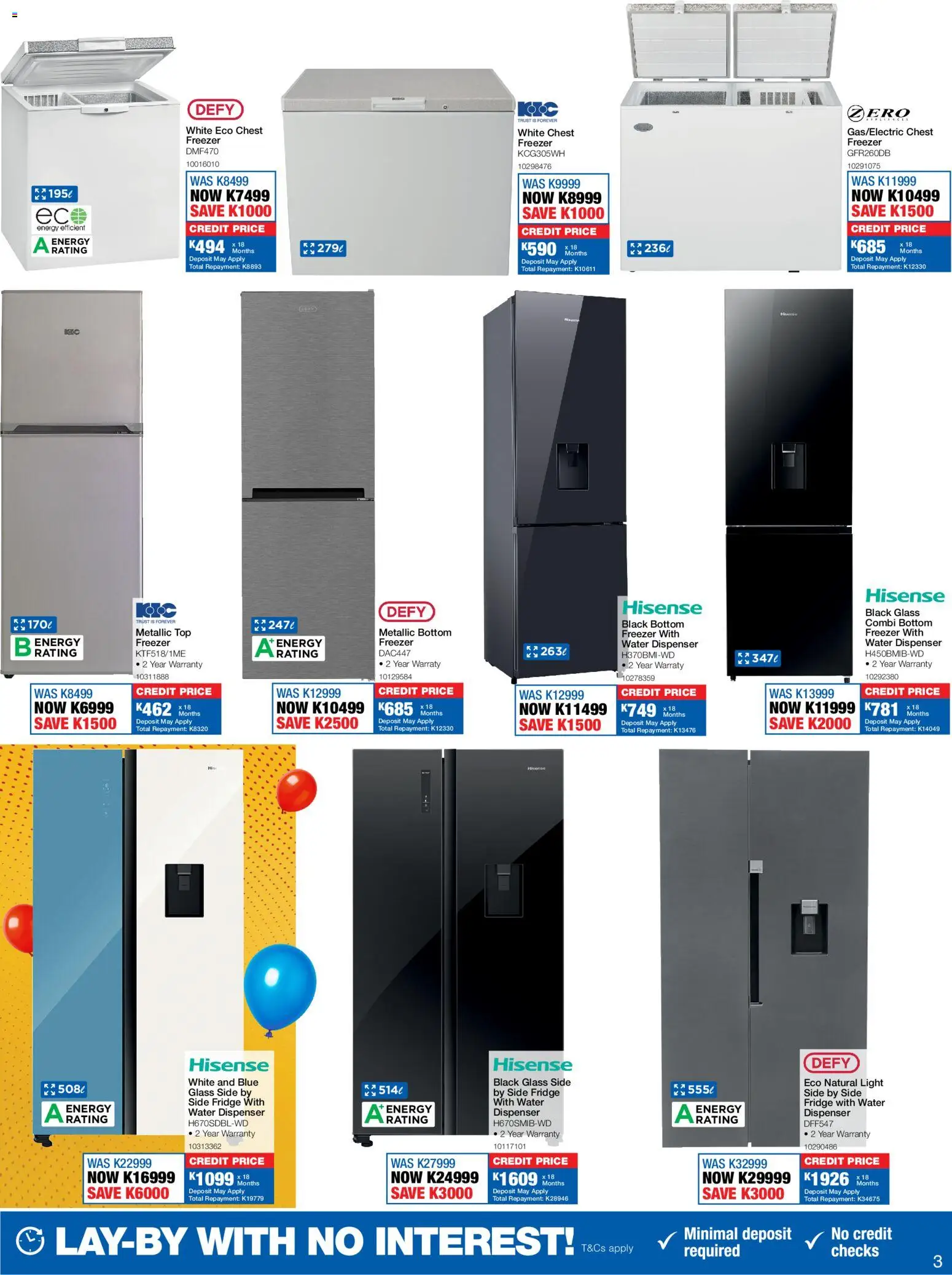 New OK Furniture catalogue – valid from 15.06.2026 | Page: 3 | Products: Freezer, Fridge, Chest freezer, Water