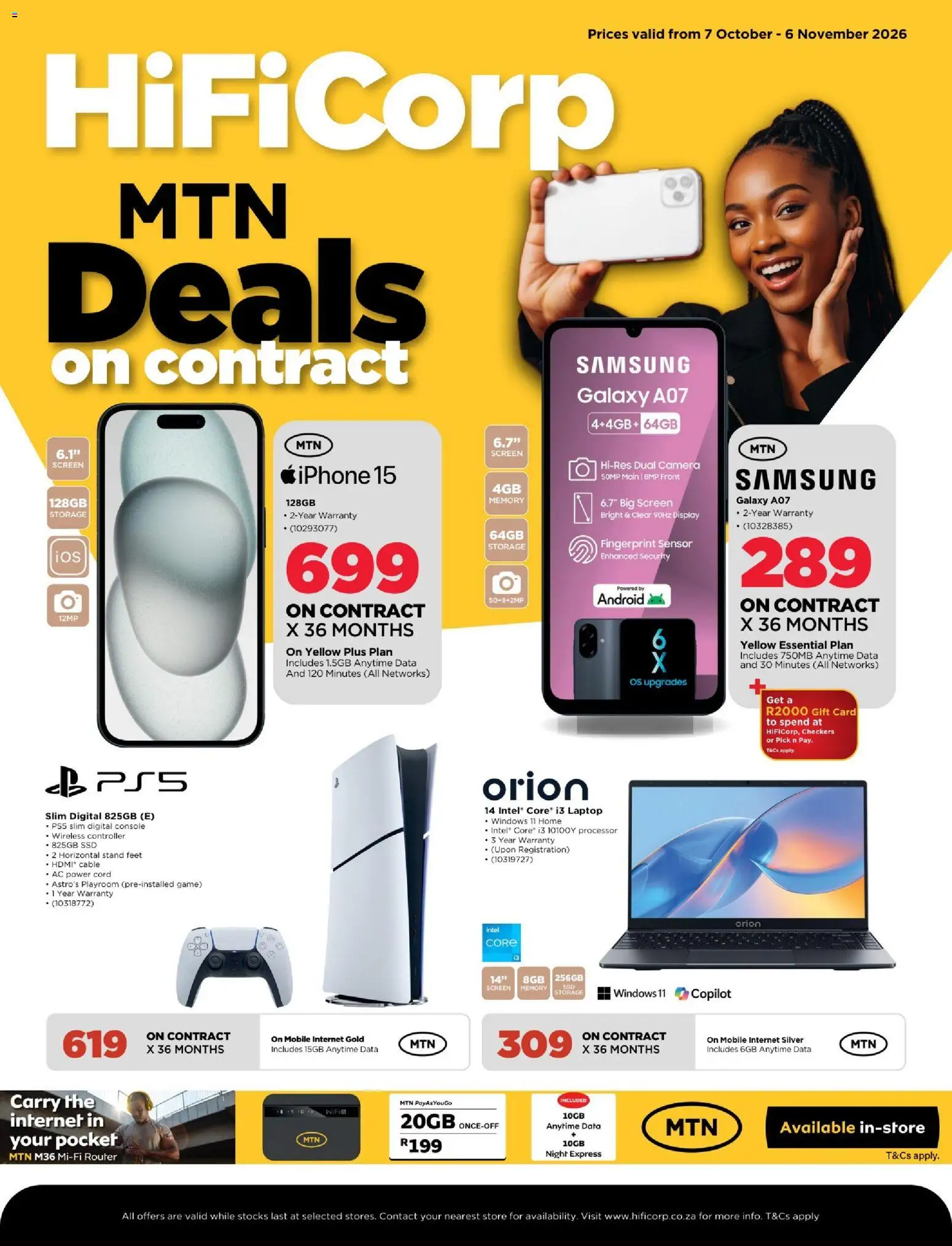 New HiFi Corp catalogue – valid from 30/09/2026 | Page: 1 | Products: Router, Gift card, Camera, Cable