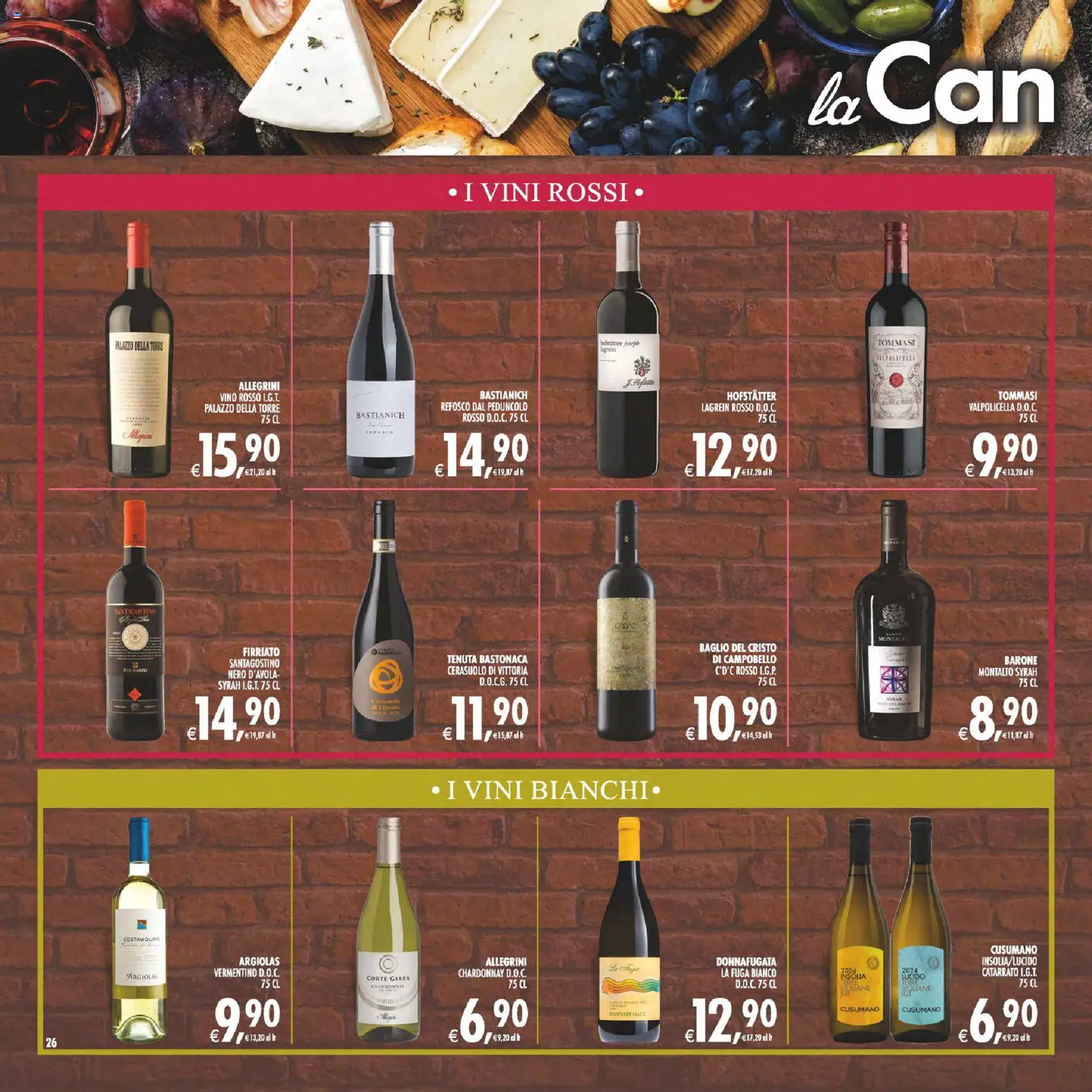 Volantino Decò del 13/10/2026 | Pagina: 26 | Prodotti: Vino, Vino rosso