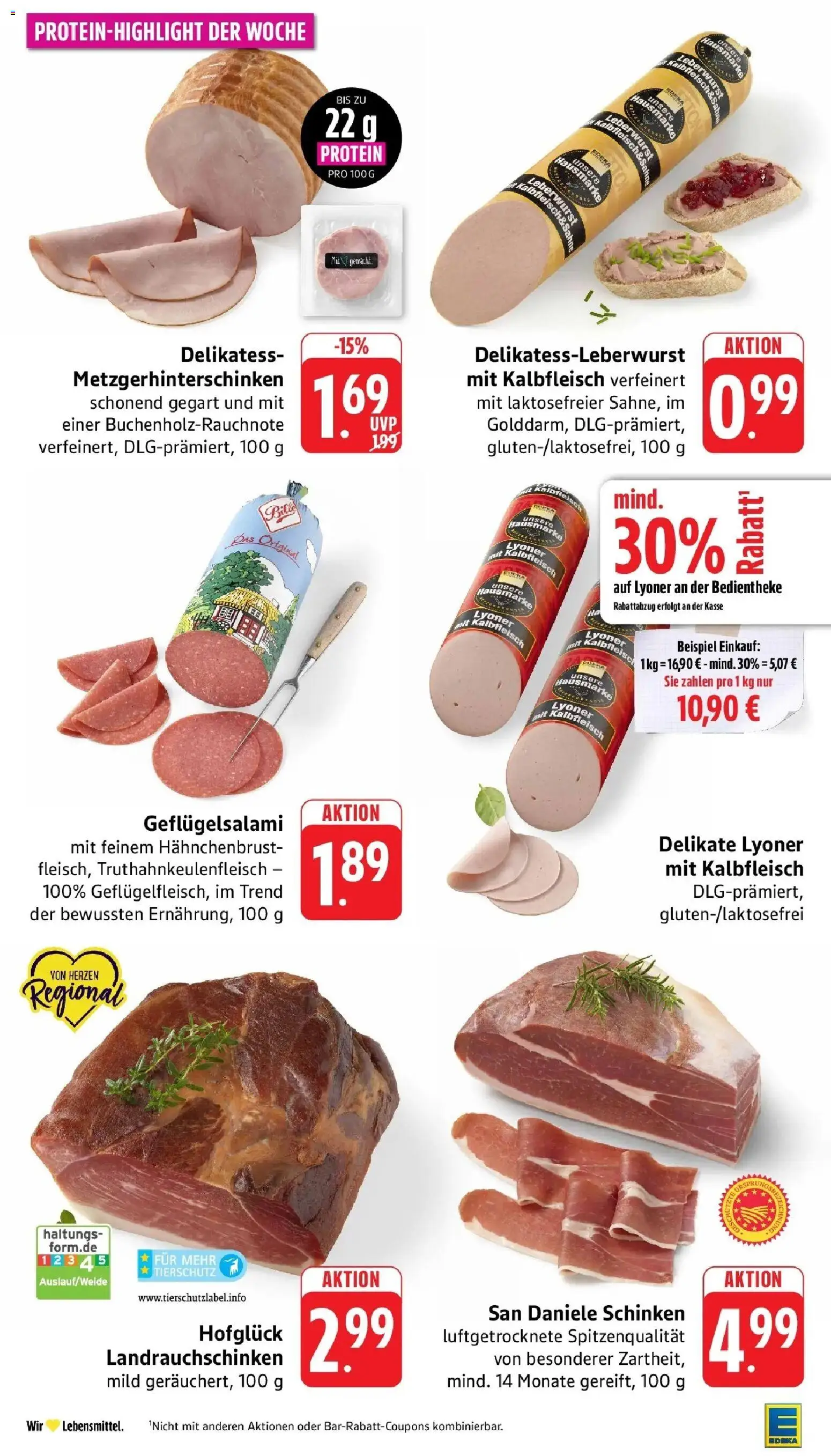 Edeka Prospekt Calw (ab 03.08.2026) » Angebote Online | Seite: 5 | Produkte: Schinken, Hahnchenbrust