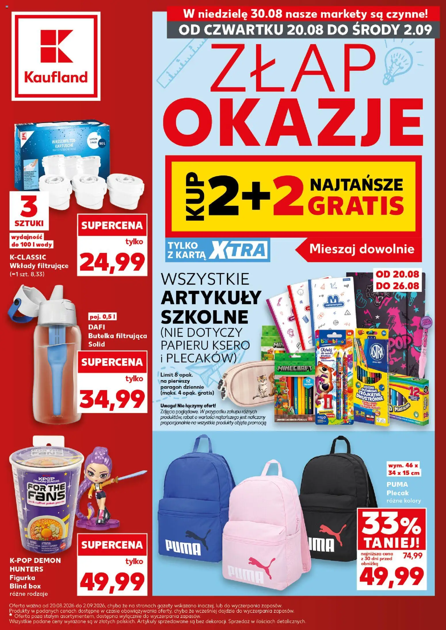 Kaufland Polsko leták - Złap okazje od 20.08.2026 | Strana: 1 | Produkty: Box