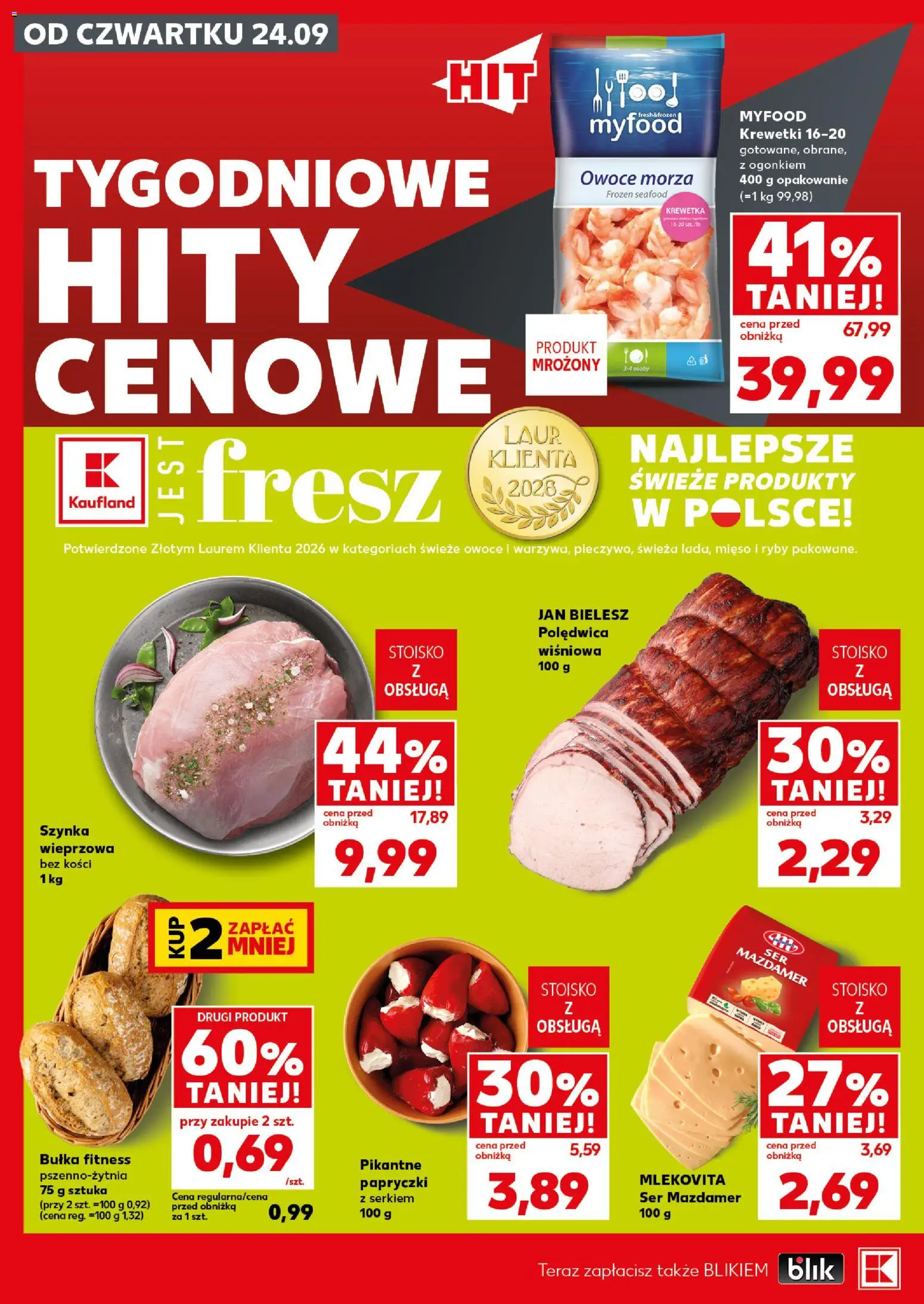 Kaufland Polsko leták - Mocny start od 28.09.2026 | Strana: 8 | Produkty: Ryby