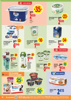 E.leclerc katalog akcije – veljaven od 24.06.2026 | Stran: 20 | Izdelki: Mileram, Jogurt, Kisla smetana, Smetana