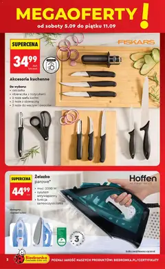 Náhled letáku Biedronka Polsko leták - Hity i inspiracje od 05.09.2026 | Strana: 2 | Produkty: Fiskars, Nože