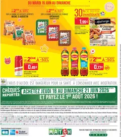 Match Supermarché - Prévisualisation de Match Supermarché catalogue valide à partir de 16.06.2026 | Page: 24 | Produits: Pêche, Fromage, Bière, Biscuits