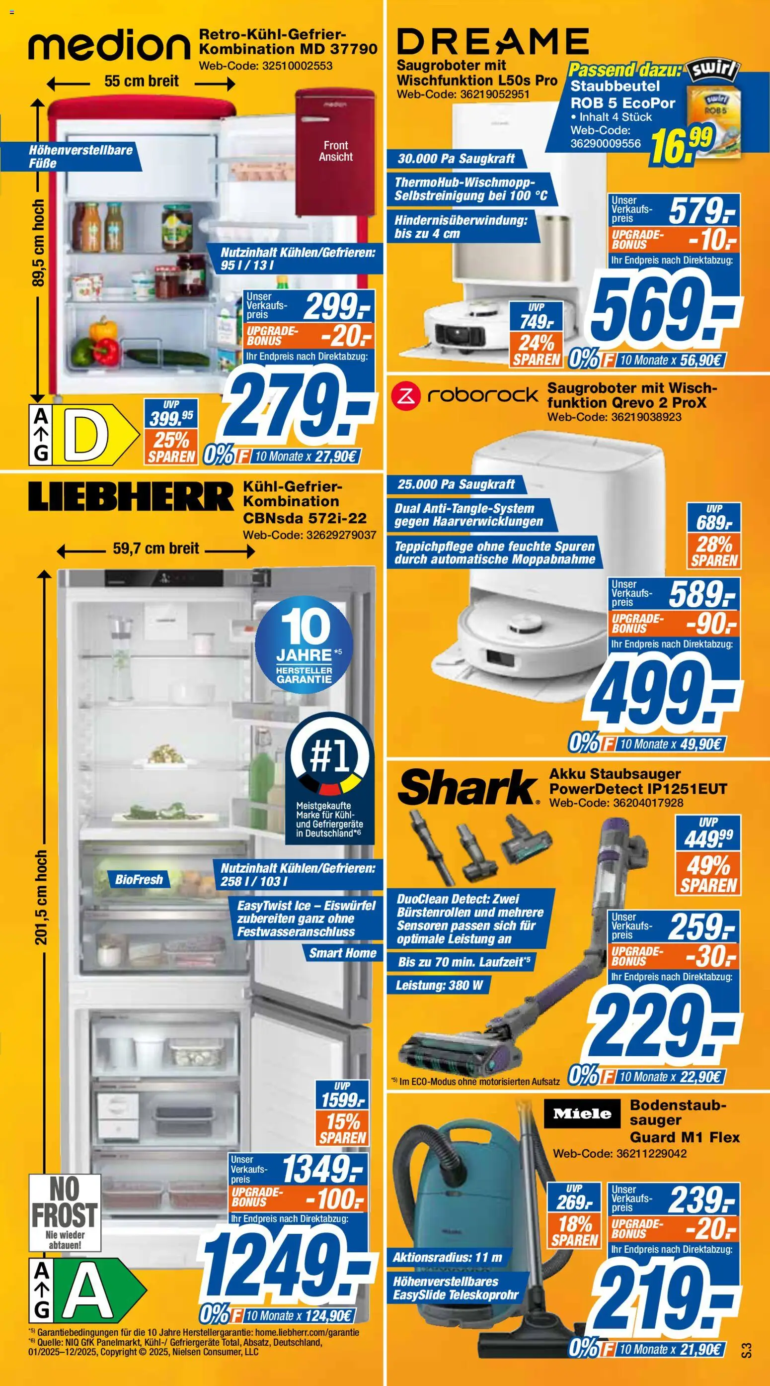Expert Prospekt Giessen – gültig ab 28.09.2026 | Seite: 3 | Produkte: Miele, Liebherr, Staubsauger