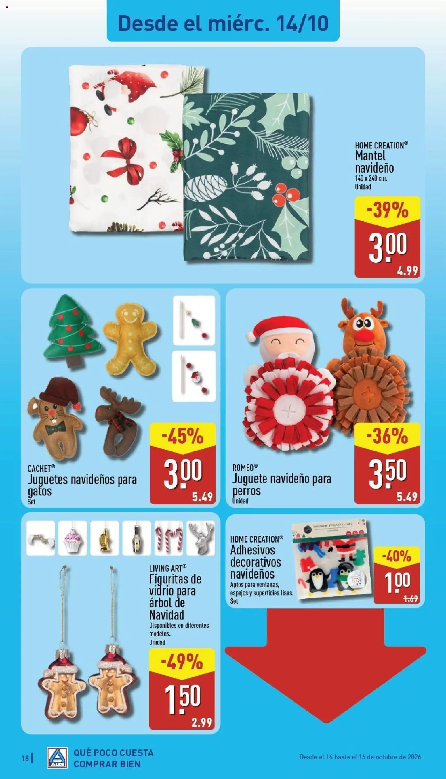 Aldi folleto Canarias │ válido desde el 12/10/2026 | Página: 18 | Productos: Mantel, Juguetes