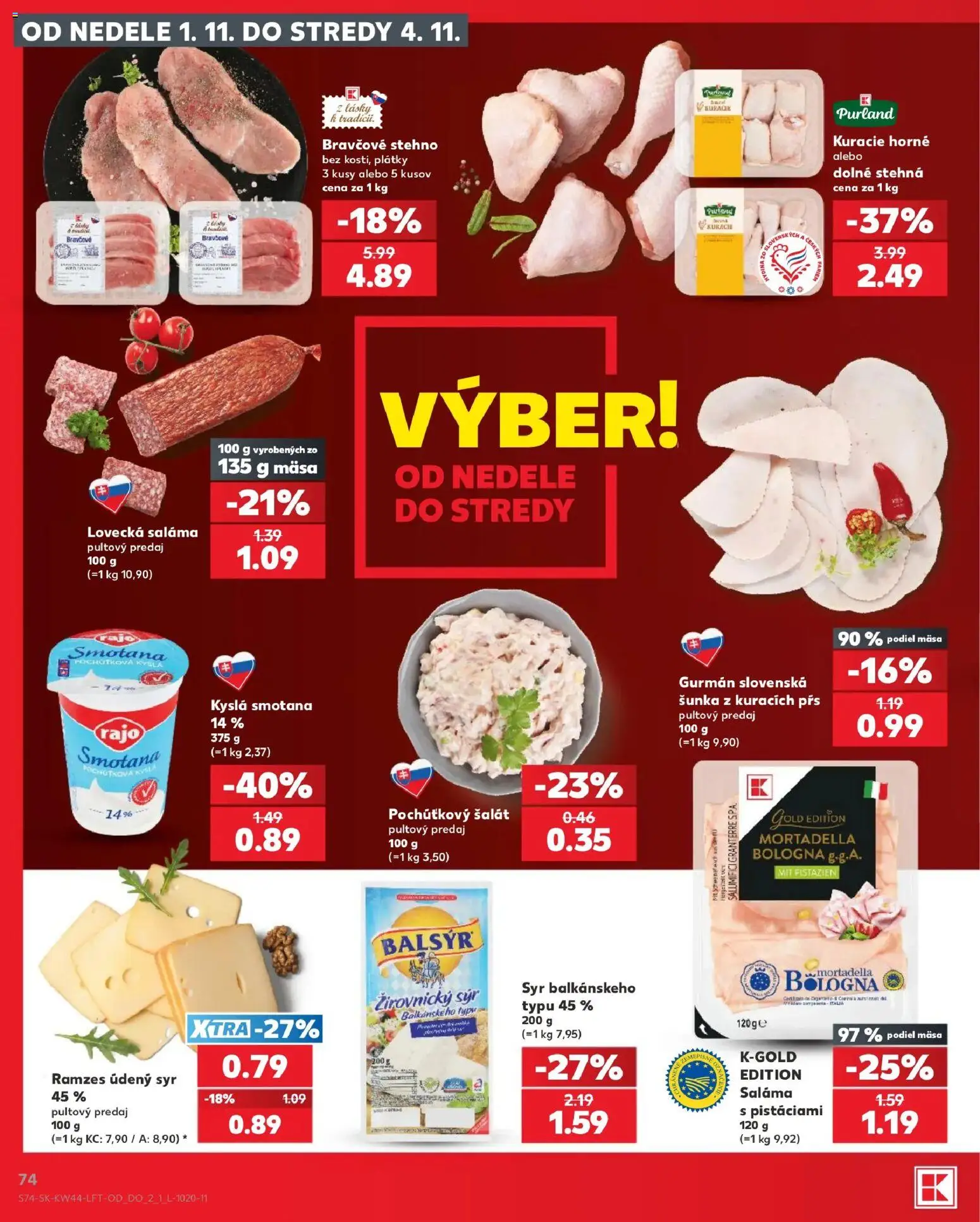 Kaufland SK akciós ujság - amely érvényes a következő dátumtól: 2026.10.29. | Oldal: 74