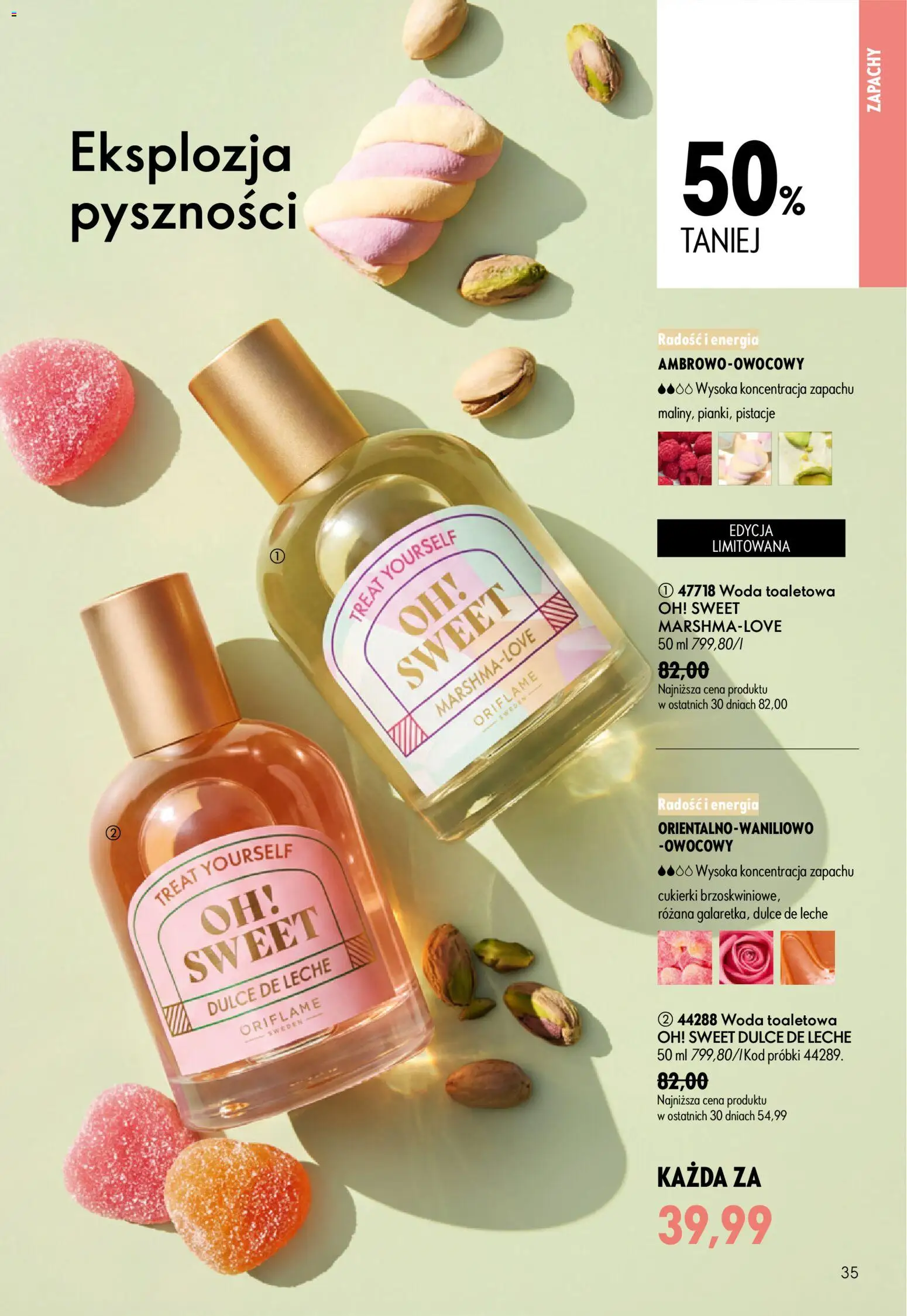 Oriflame Katalog 9 2026 od 17.06.2026 | Strona: 35 | Produkty: Woda toaletowa, Cukierki, Woda