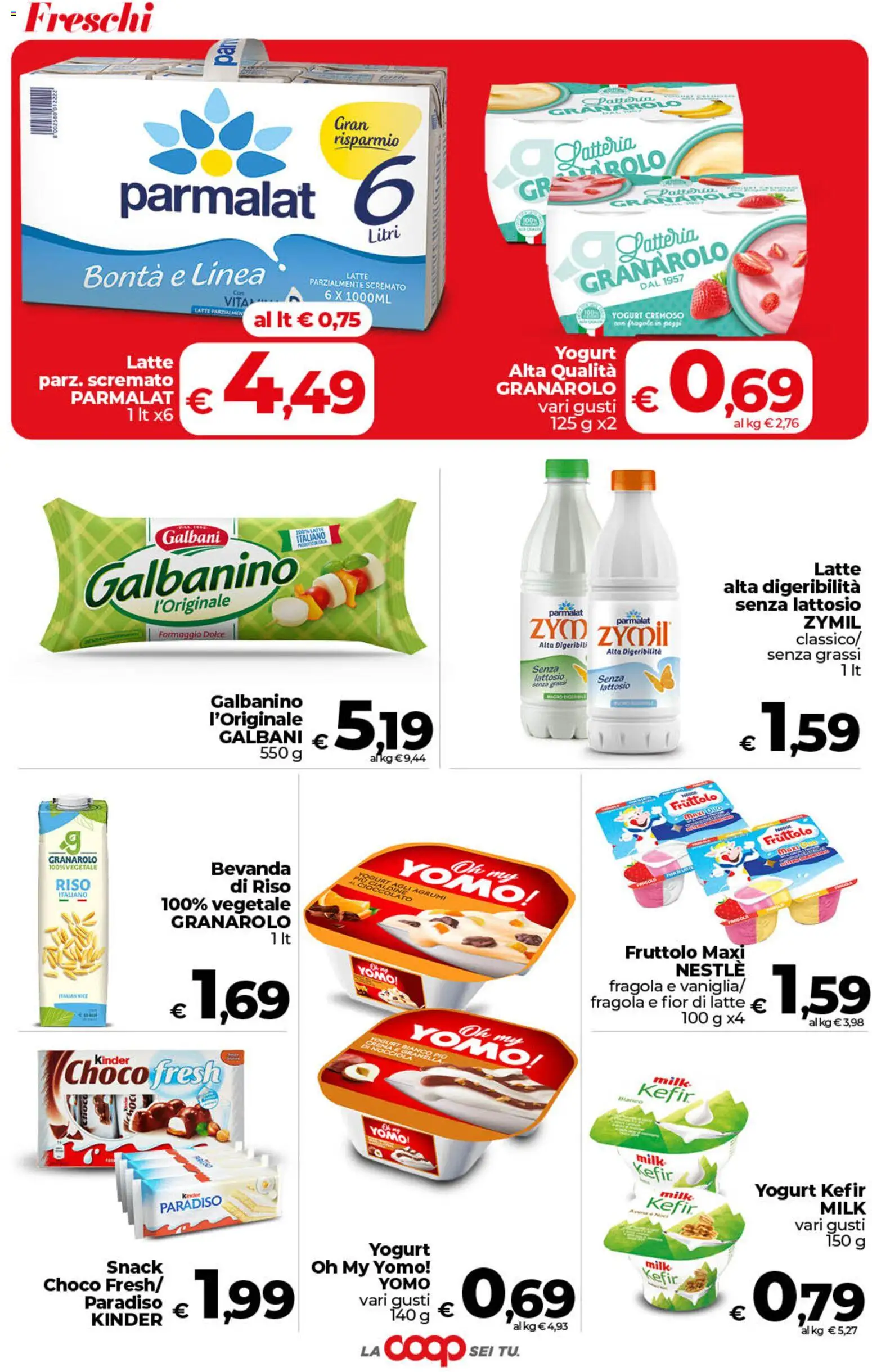 Volantino COOP del 19.05.2026 | Pagina: 13 | Prodotti: Yogurt, Cioccolato, Latte, Agrumi