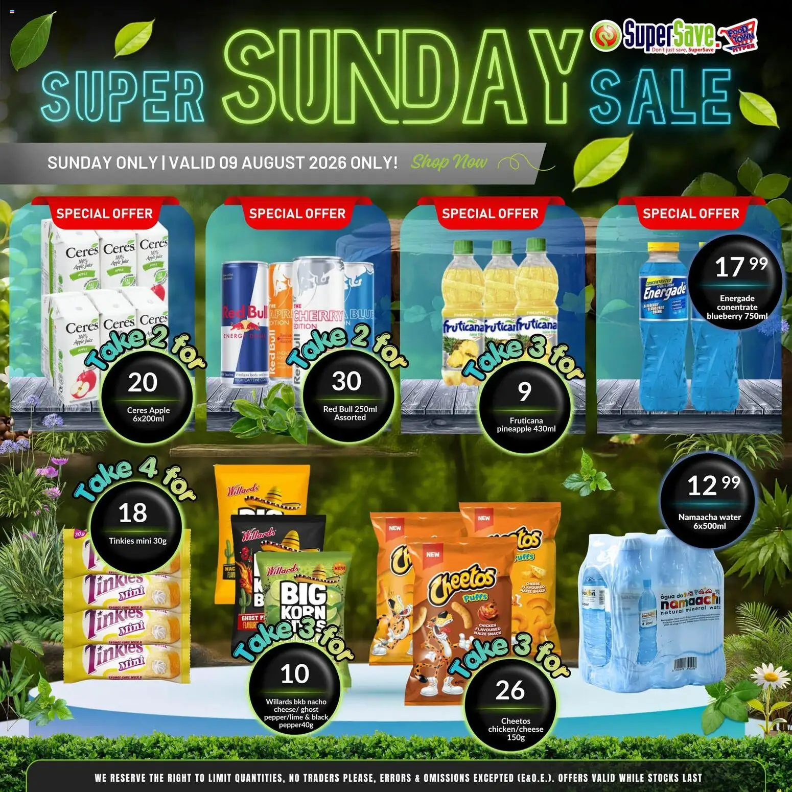 New Super Save catalogue – valid from 23/08/2026 | Page: 4 | Products: Juice, Pineapple, Water, Pepper
