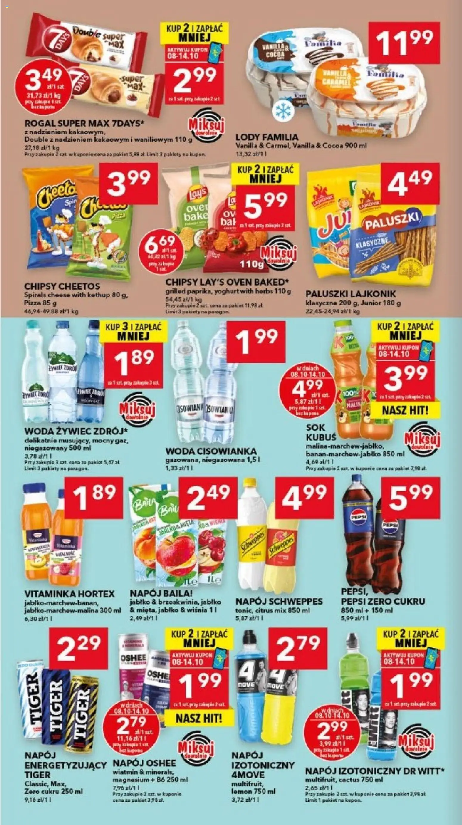 Lewiatan gazetka - Szczecin od 08.10.2026 | Strona: 6 | Produkty: Cisowianka, Pepsi, Paluszki, Pizza