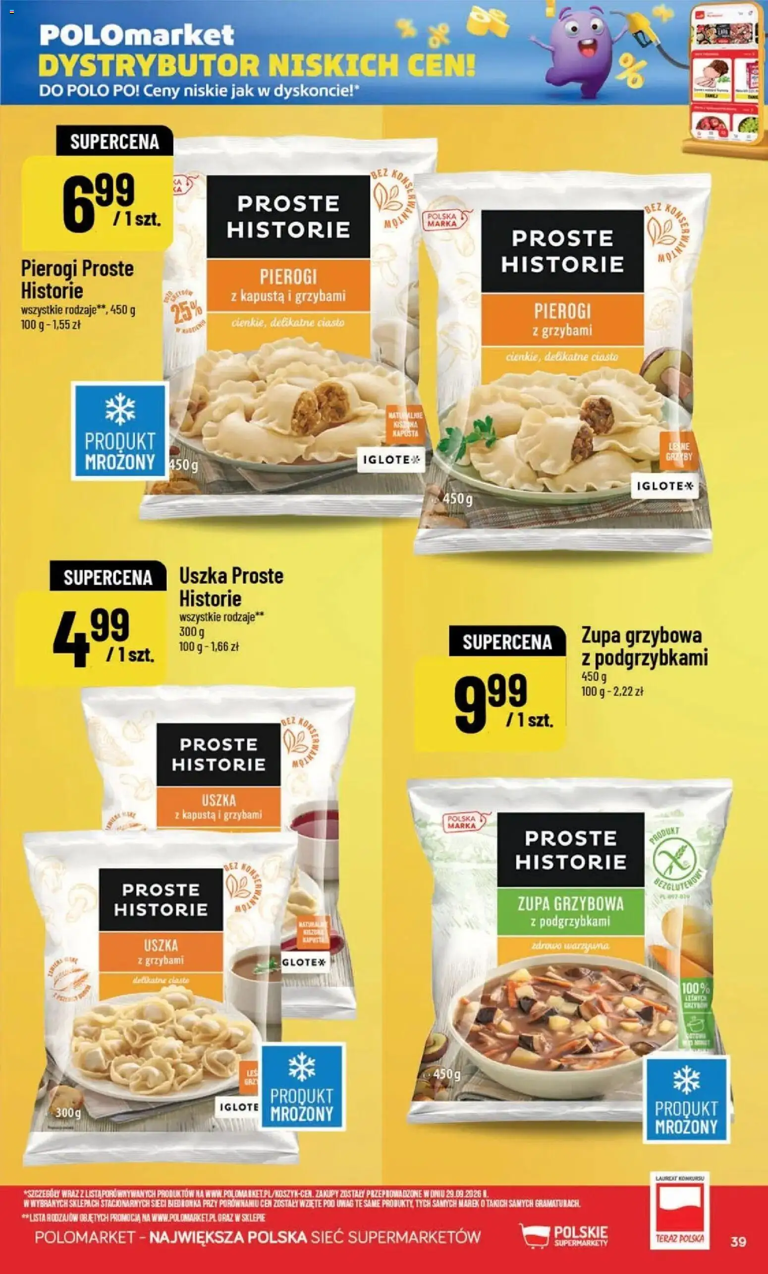POLOmarket aktualna gazetka od 28.10.2026 | Strona: 39 | Produkty: Kapusta, Pierogi, Zupa grzybowa, Zupa