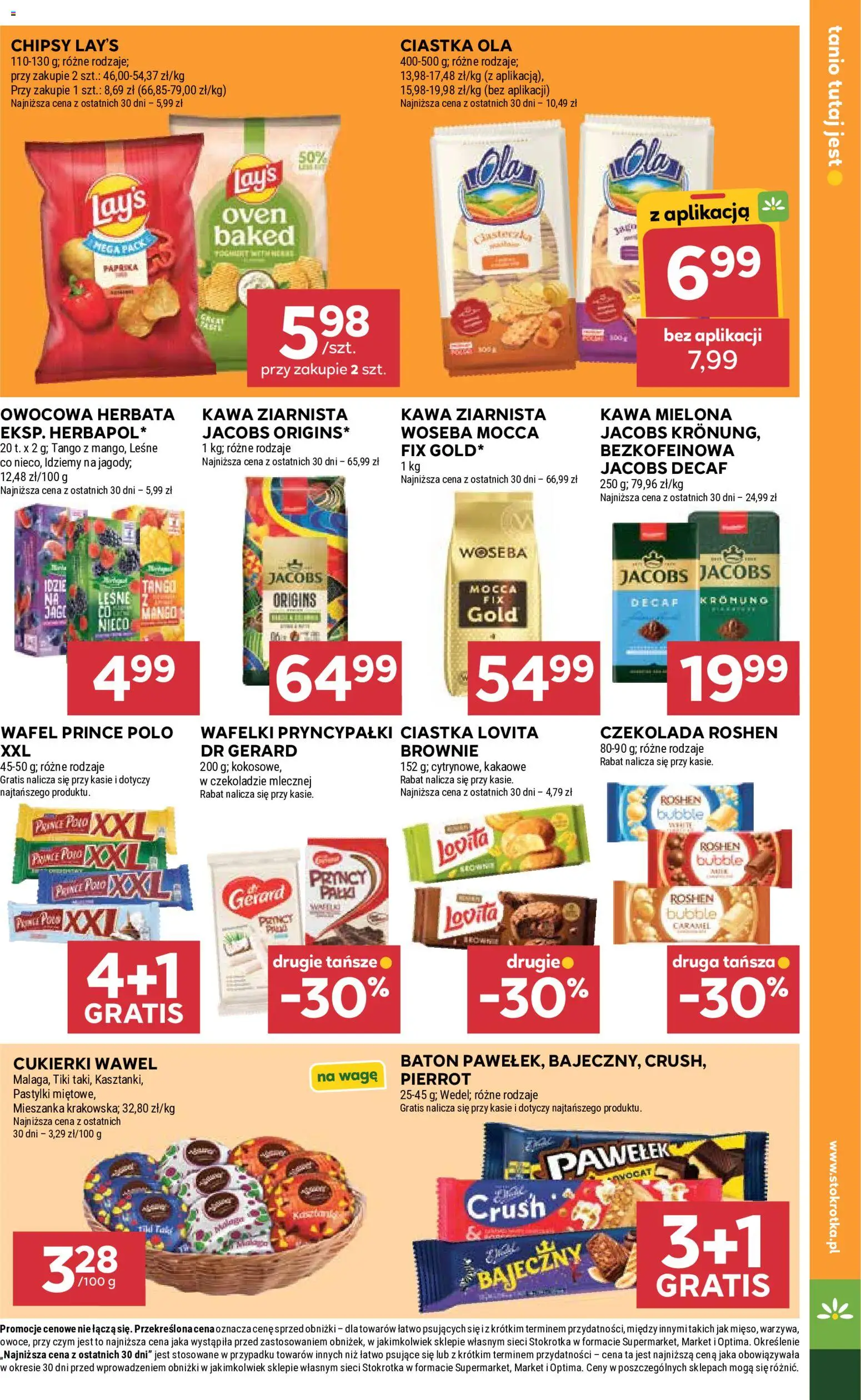 Stokrotka gazetka - Market od 13.08.2026 | Strona: 17 | Produkty: Chipsy, Czekolada roshen, Prince polo, Ciastka