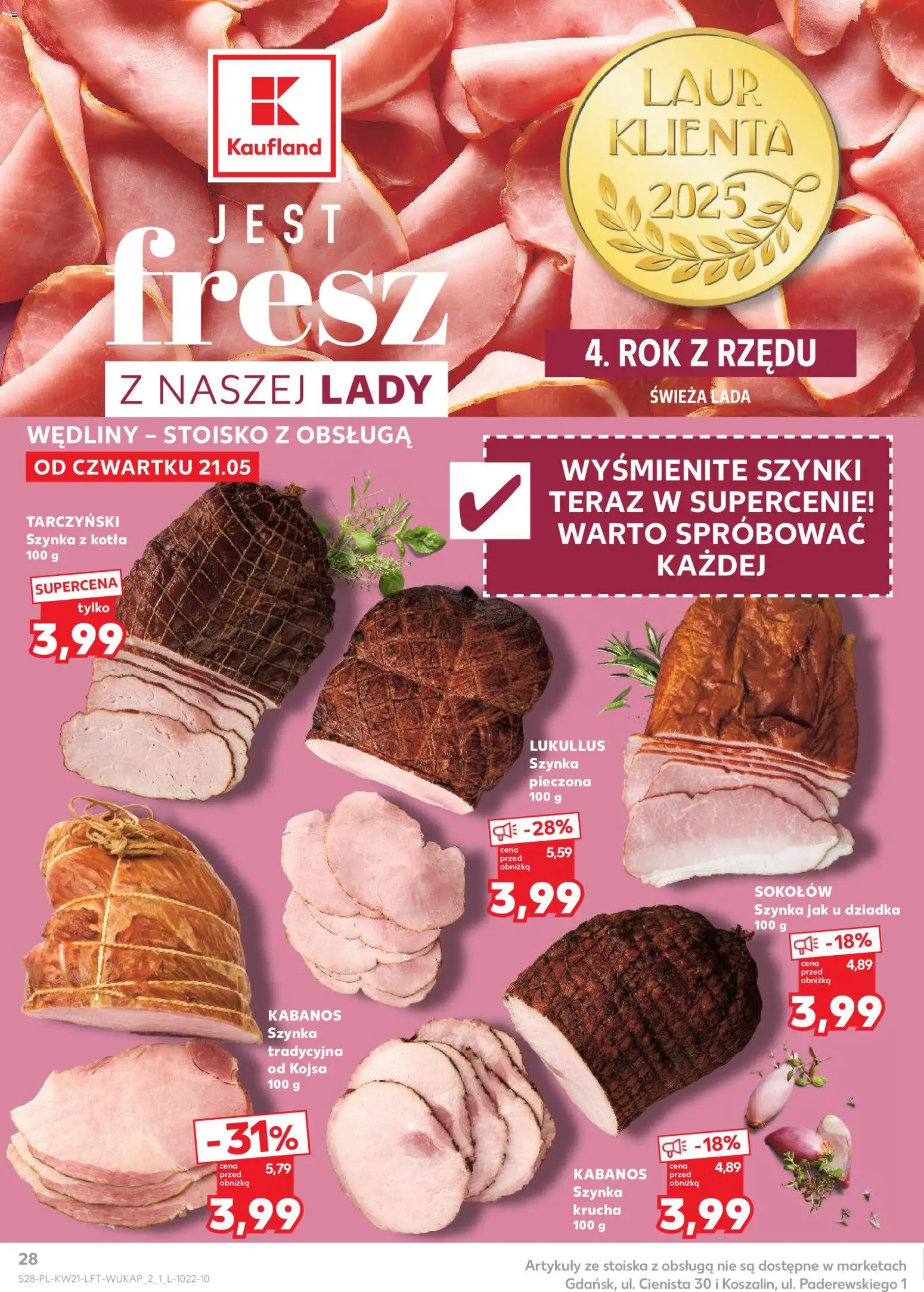 Kaufland Polsko leták od 21.05.2026 | Strana: 28 | Produkty: Kabanos