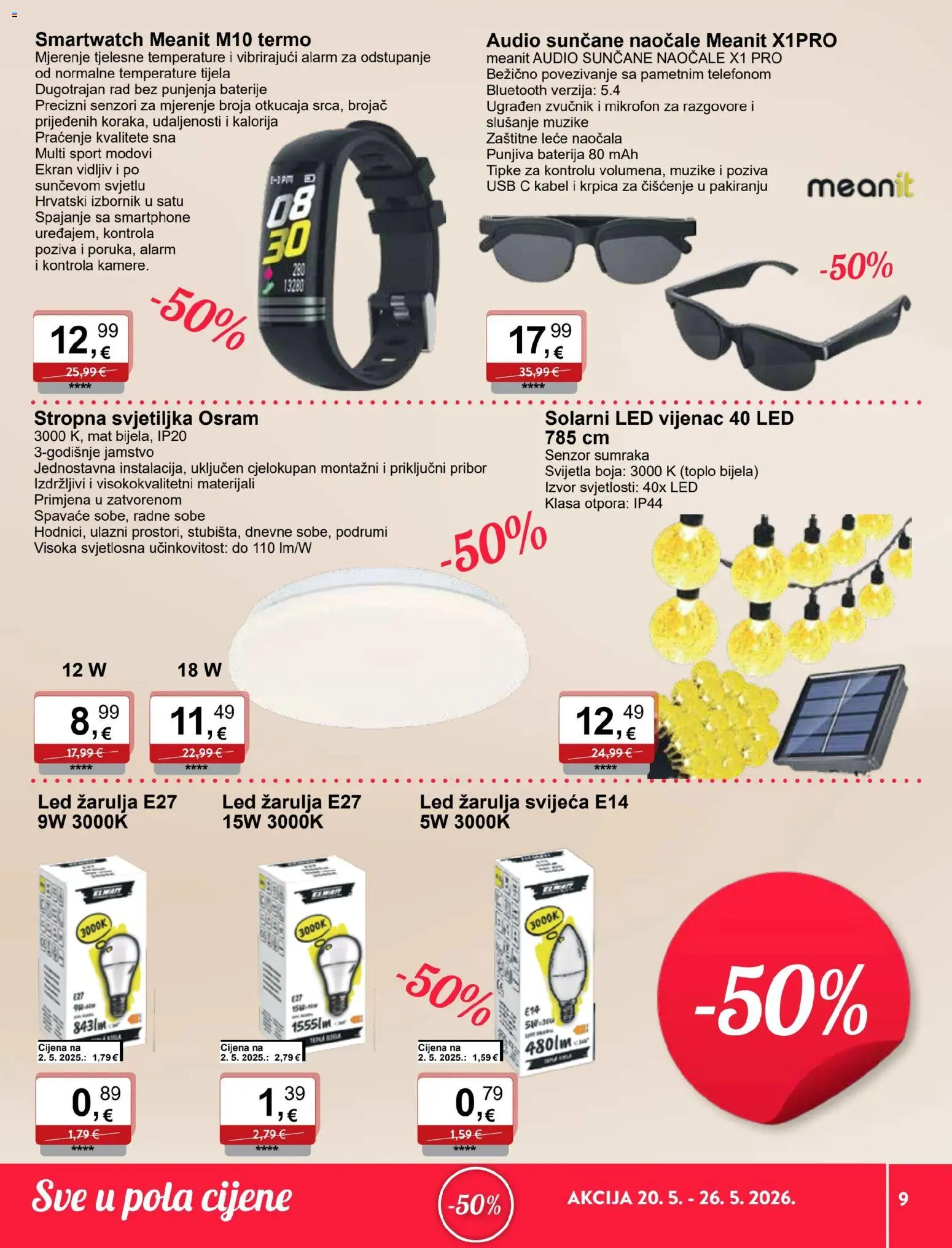 KTC katalog | vrijedi od 20.05.2026 | Stranica: 9 | Proizvodi: Baterija, Baterije, Zvučnik, USB