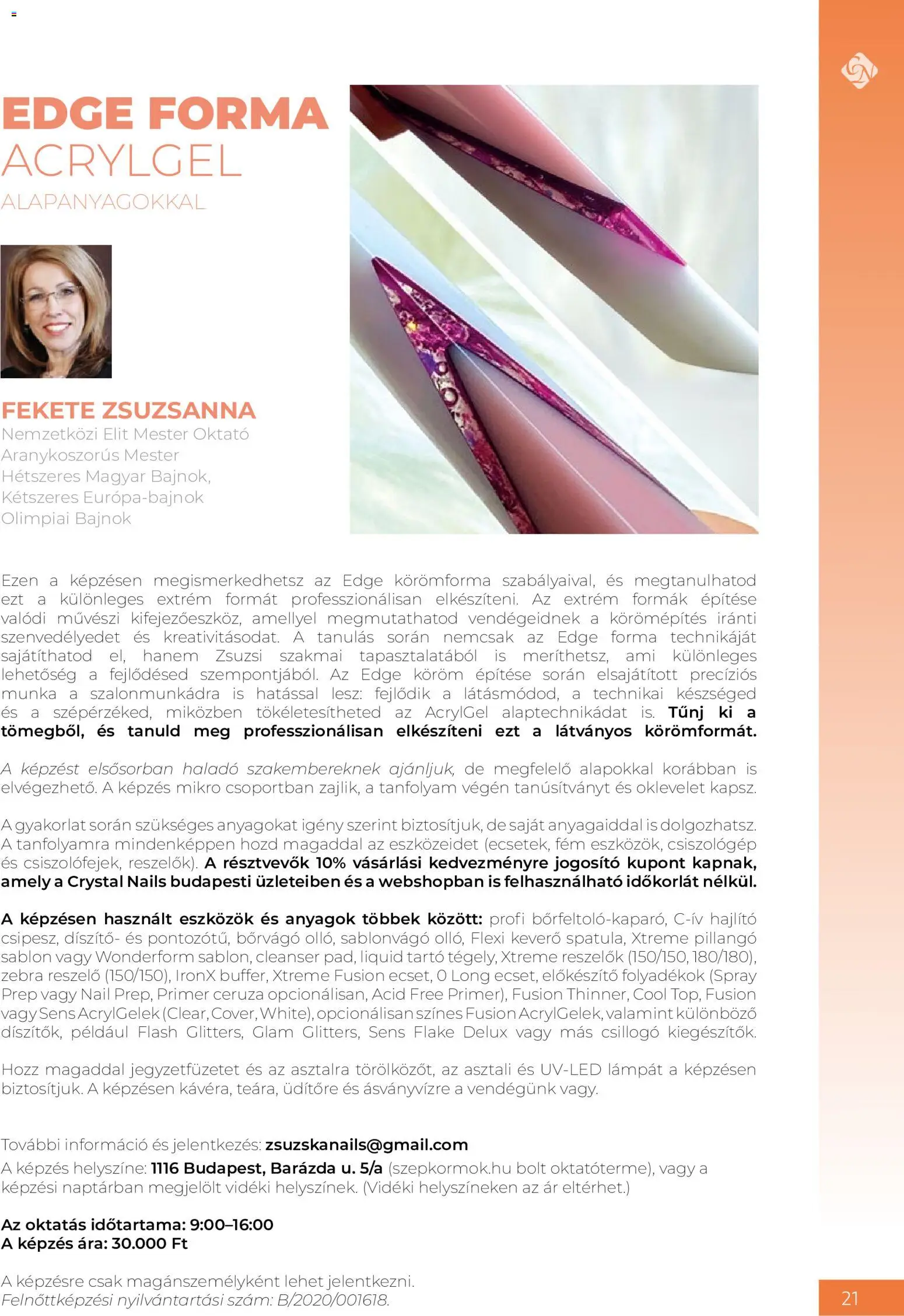 Crystal Nails akciós ujság - amely érvényes a következő dátumtól: 08.06.2026 | Oldal: 21 | Termékek: Keverő