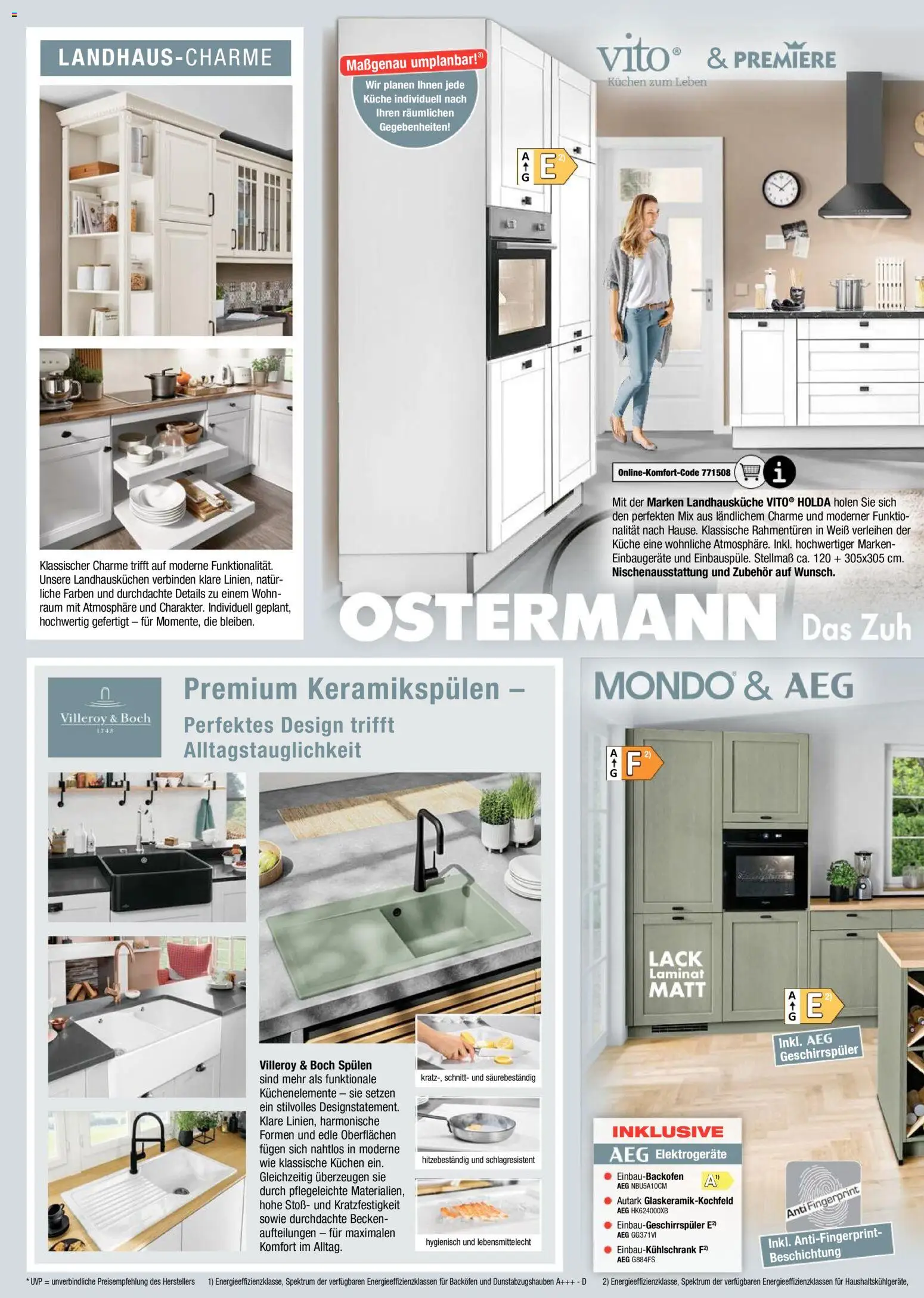 Ostermann Küchen neu erleben – gültig ab 07.05.2026 | Seite: 10 | Produkte: AEG, Küche, Backofen, Kuchen