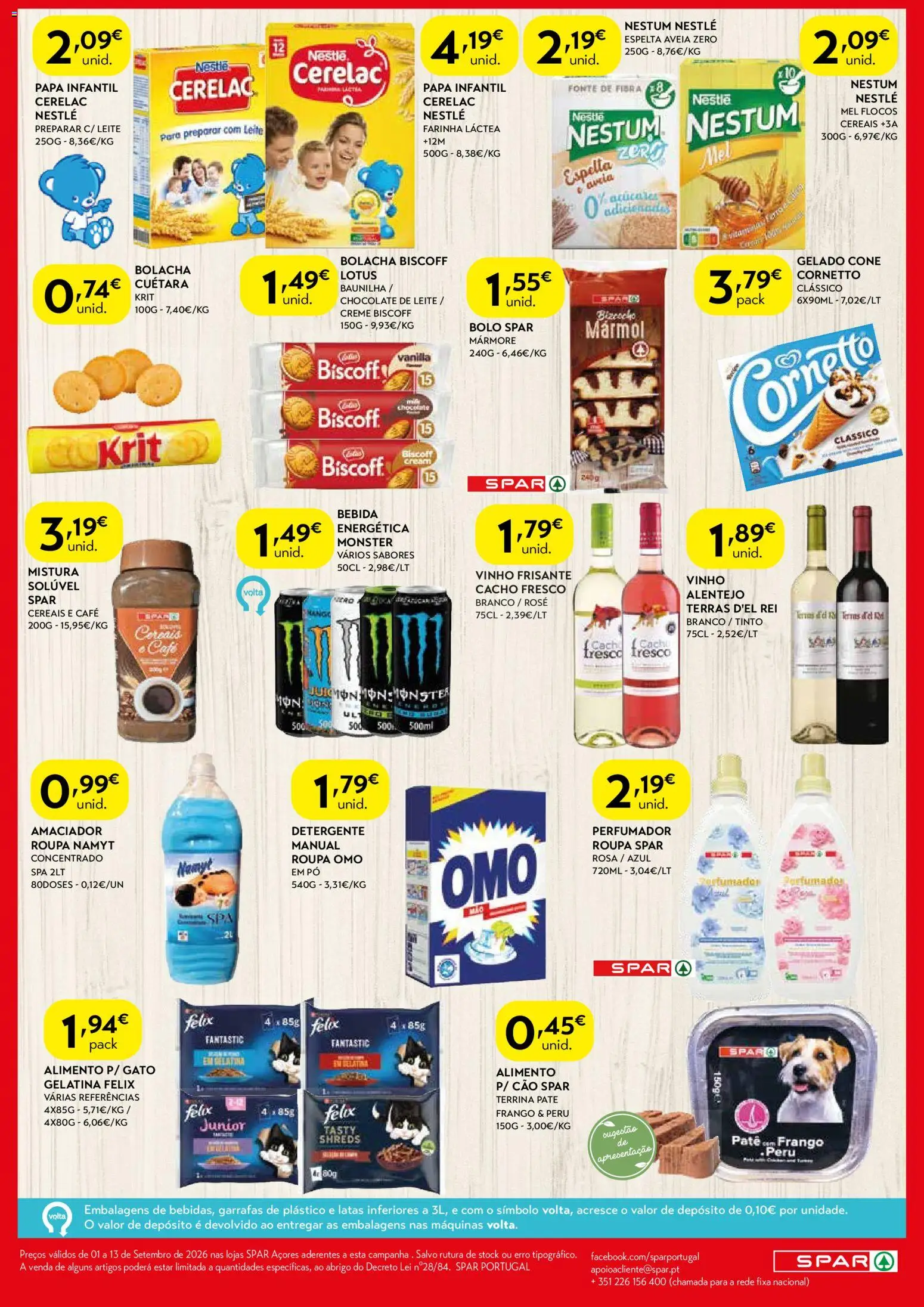 Spar - folheto │ válido de 01/09/2026 | Página: 2 | Produtos: Gelatina, Papa infantil, Mel, Bebida