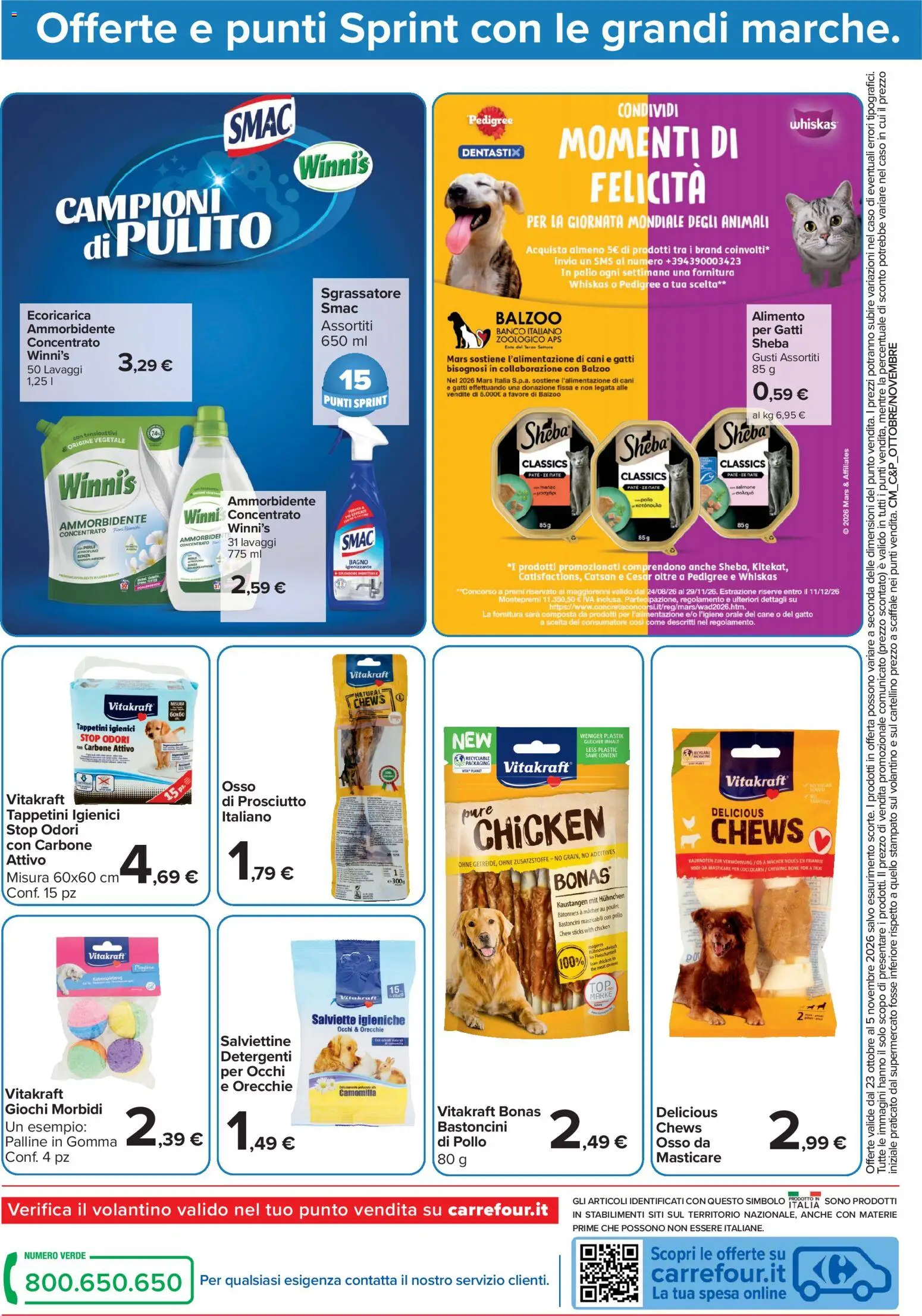 Volantino Carrefour del 23/10/2026 | Pagina: 22 | Prodotti: Manzo, Prosciutto, Scaffale, Carbone attivo