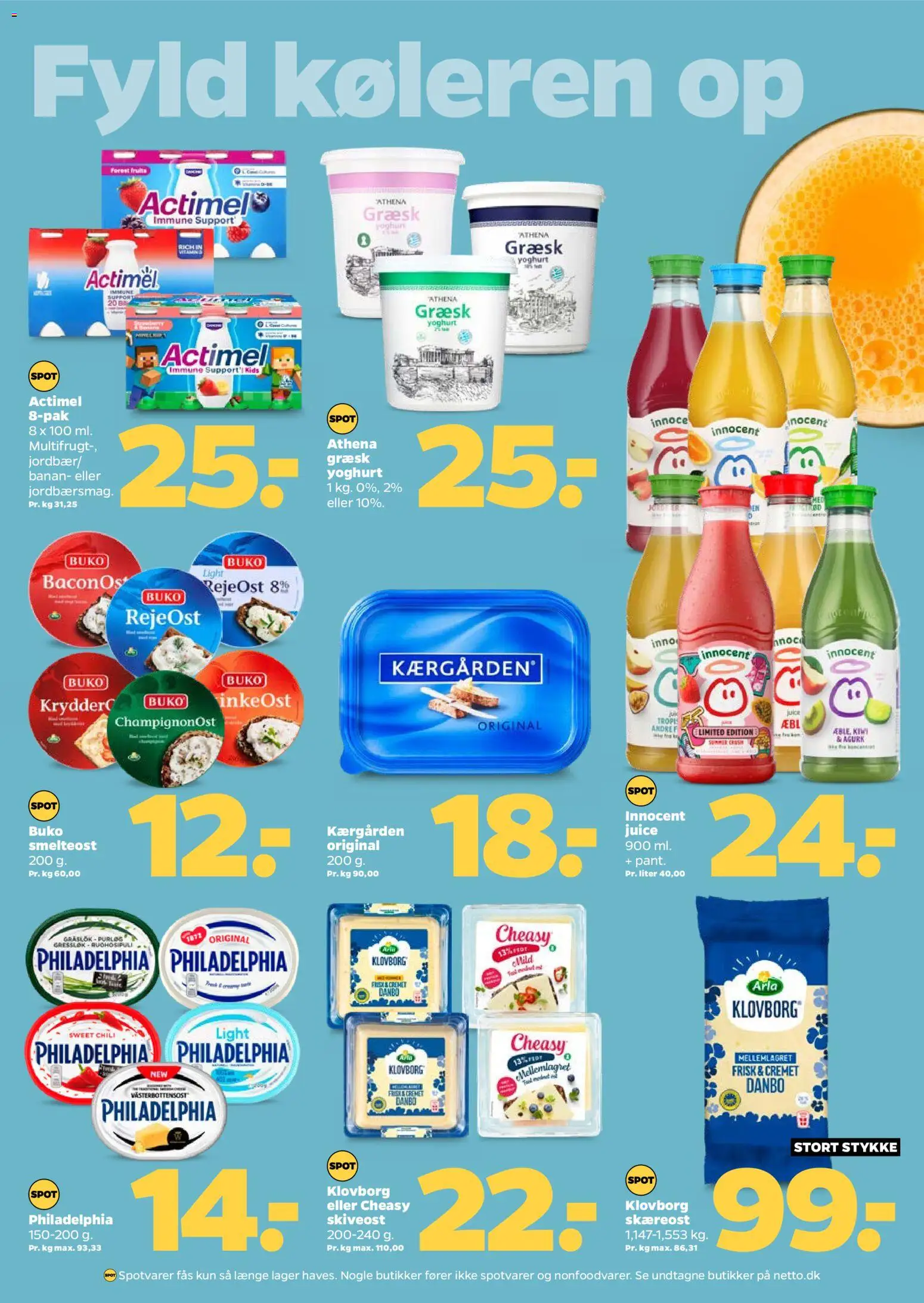 Netto tilbudsavis – gyldig fra 23.05.2026 | Side: 10 | Produkter: Yoghurt, Juice, Kiwi, Skiveost