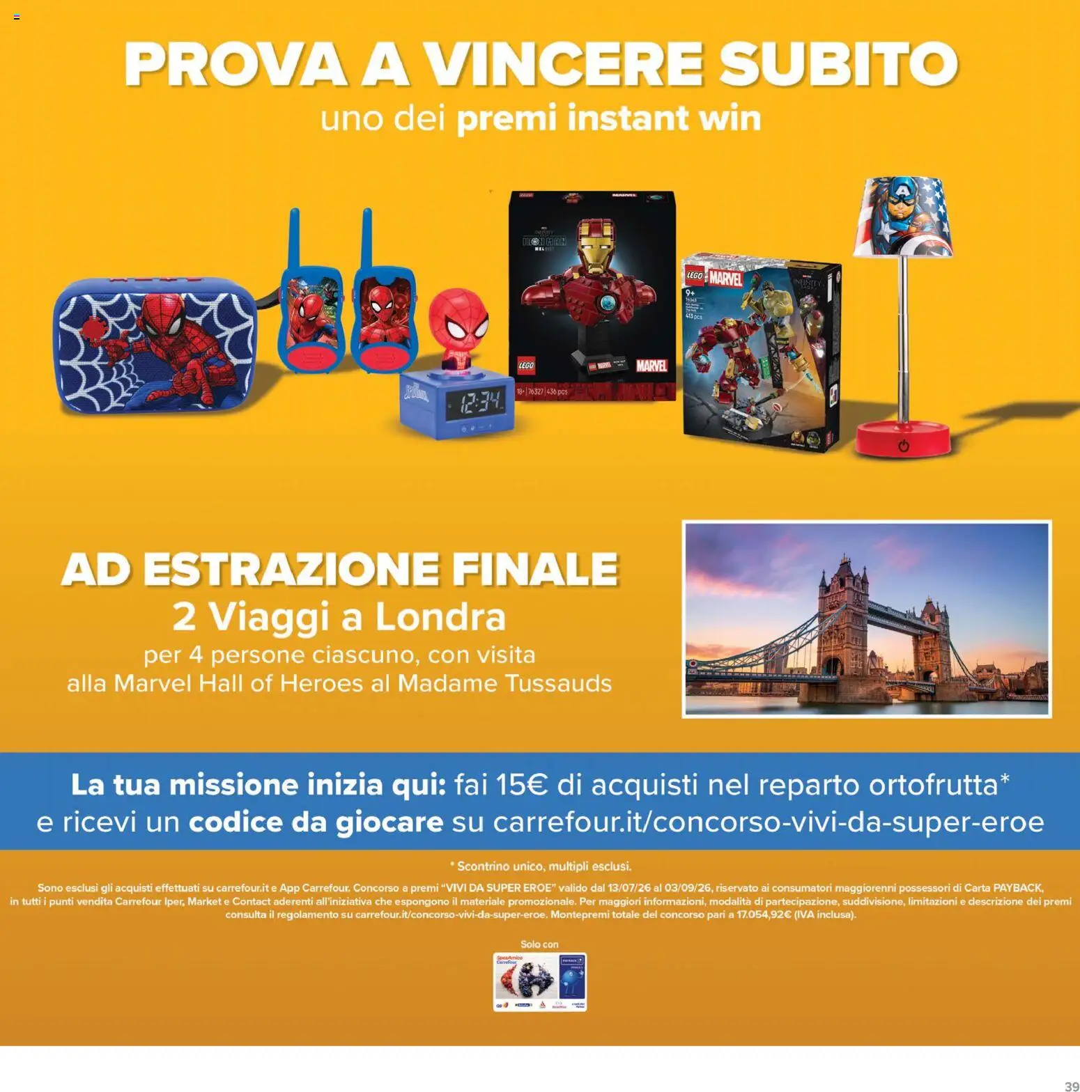 Volantino Carrefour del 20/08/2026 | Pagina: 39 | Prodotti: LEGO