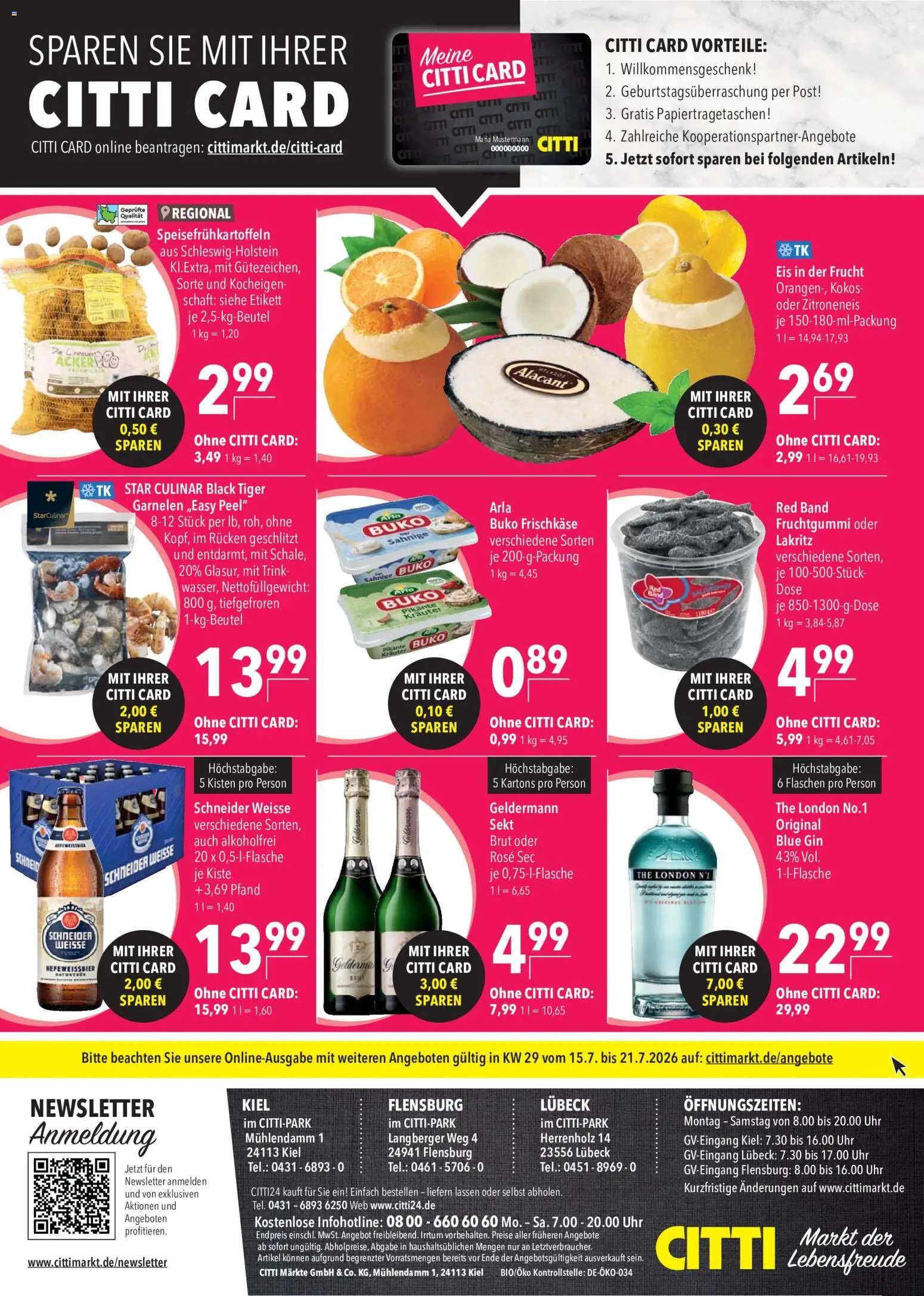 CITTI Markt Prospekt – gültig ab 15.07.2026 | Seite: 18 | Produkte: Tiger garnelen, Eis, Uhr, Frischkase