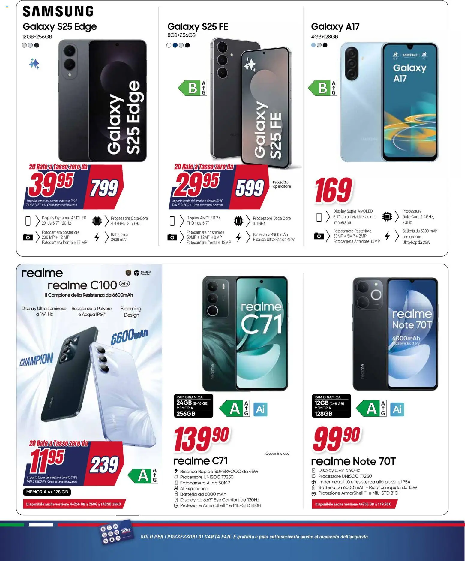 Volantino Trony del 21.05.2026 | Pagina: 27 | Prodotti: Acqua, Fotocamera, Batteria, Samsung