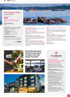 Vista previa Viajes El Corte Inglés Africa y Oriente Medio válido desde el 01/01/2026 | Página: 36