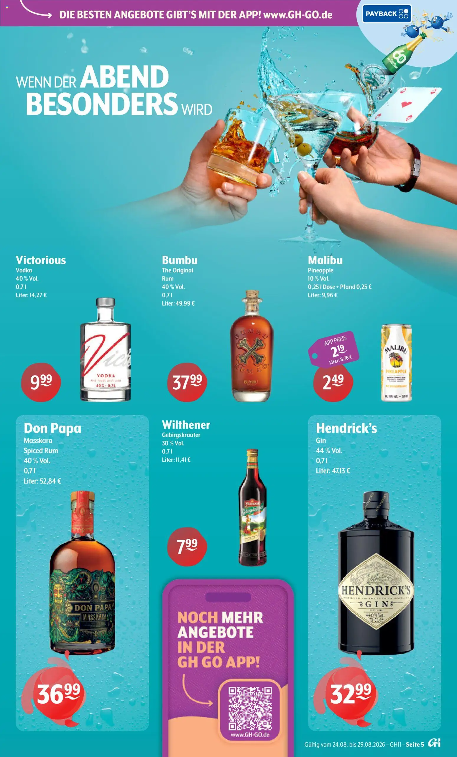 Getränke Hoffmann Prospekt – gültig ab 24.08.2026 | Seite: 5 | Produkte: Wilthener, Rum, Vodka