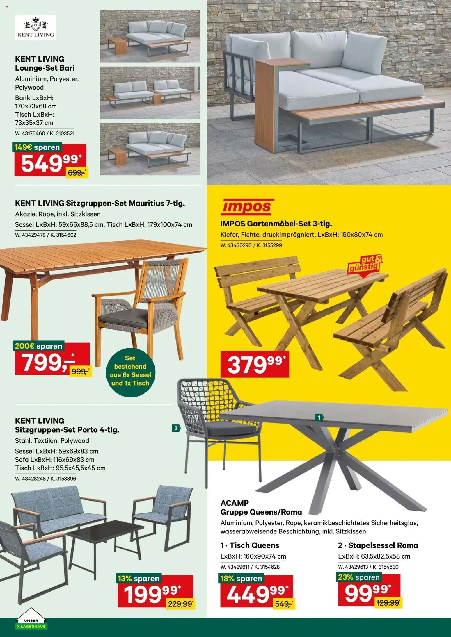 Lagerhaus - Wochen Angebote gültig ab 03.05.2026 | Seite: 8 | Produkte: Sofa, Sessel, Tisch