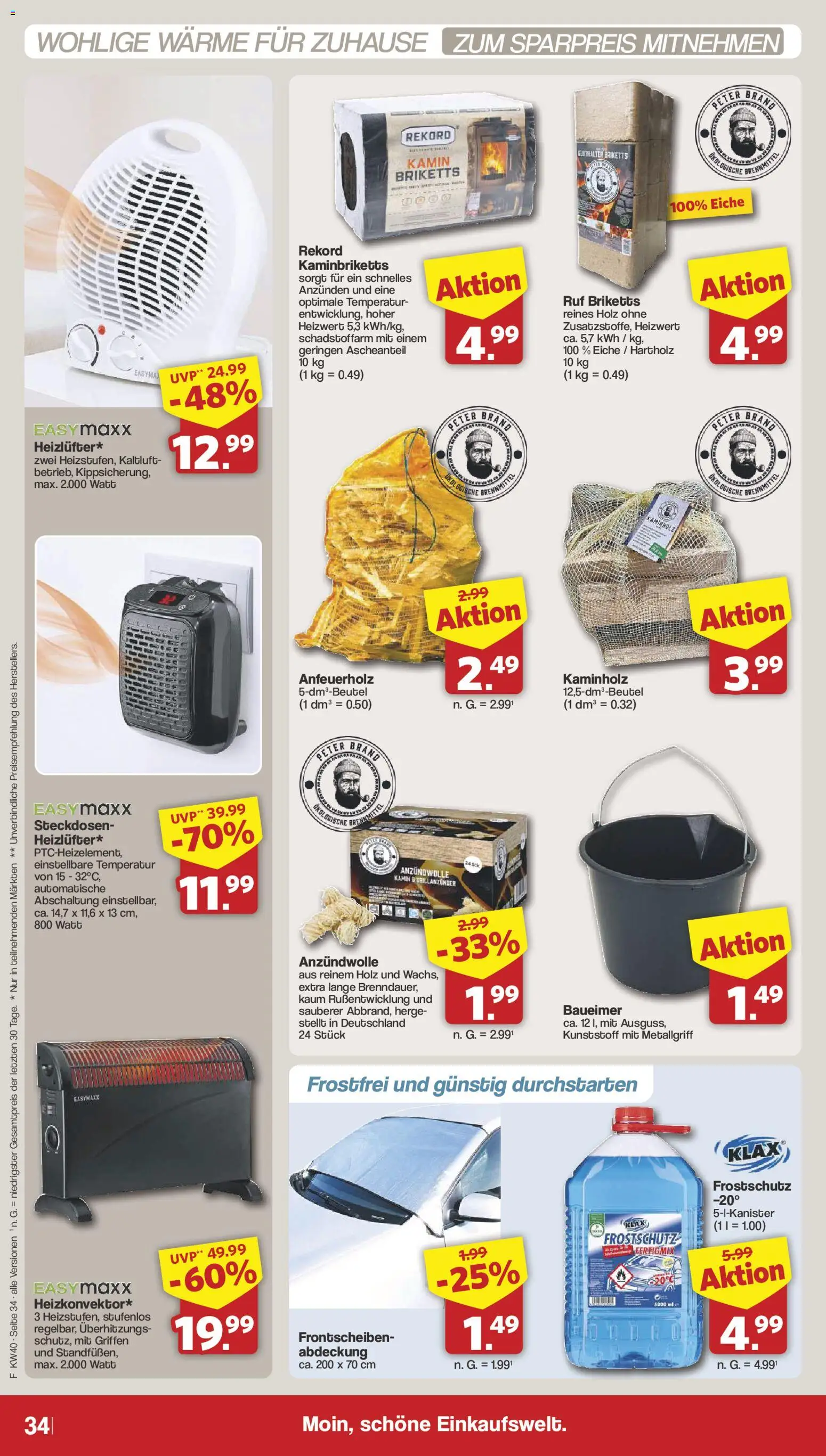 Famila Nordwest Prospekt – gültig ab 28.09.2026 | Seite: 34 | Produkte: Kamin