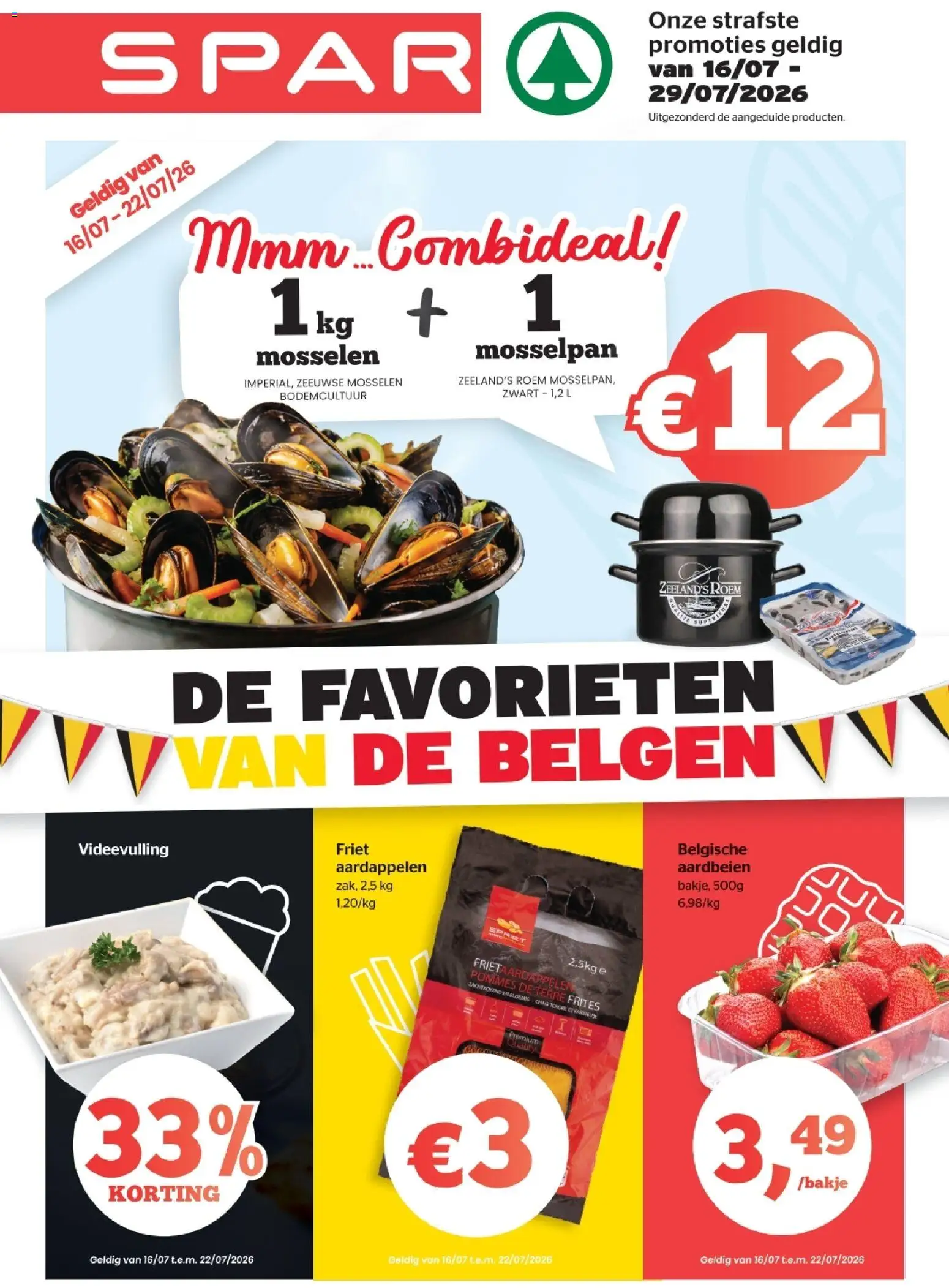 {H1} | Pagina: 1 | Producten: Mosselen, Friet, Aardbeien