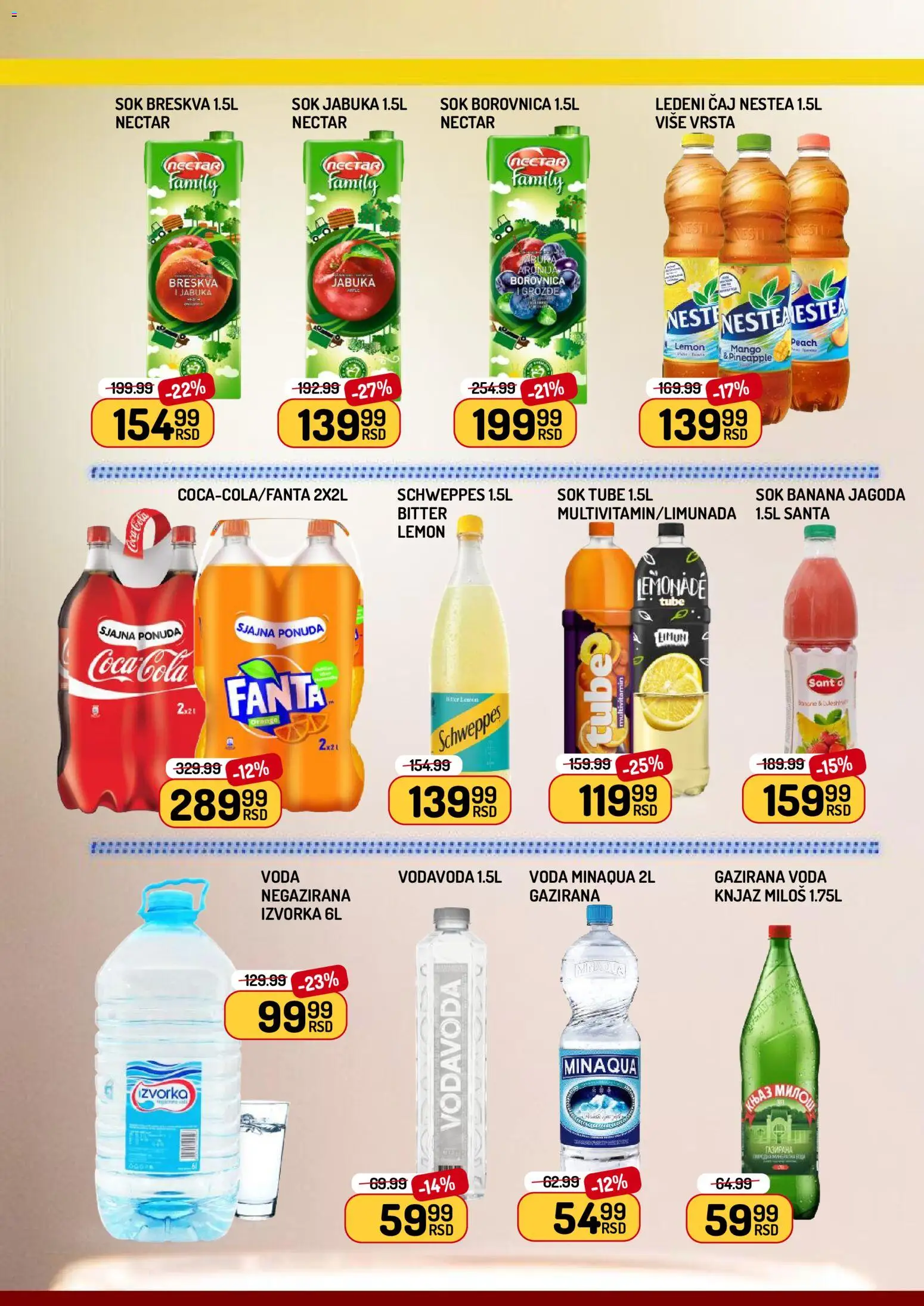Aman katalog - važi od 24.04.2026 | Strana: 16 | Proizvode: Banana, Mango, Schweppes, Sok