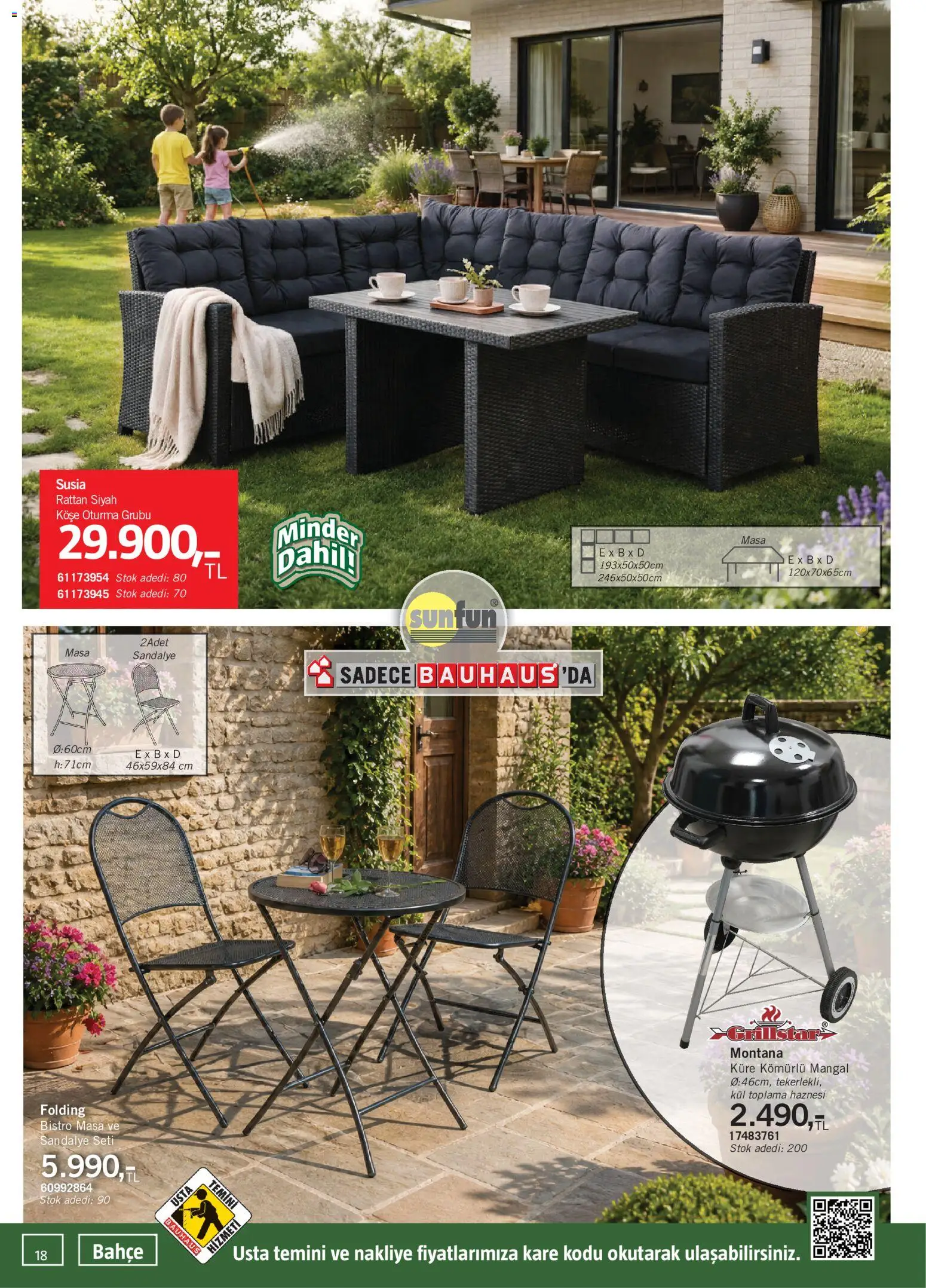 Bauhaus Katalog - 16.05.2026 tarihinden itibaren geçerlidir | Sayfa: 18 | Ürünler: Masa, Sandalye, Küre