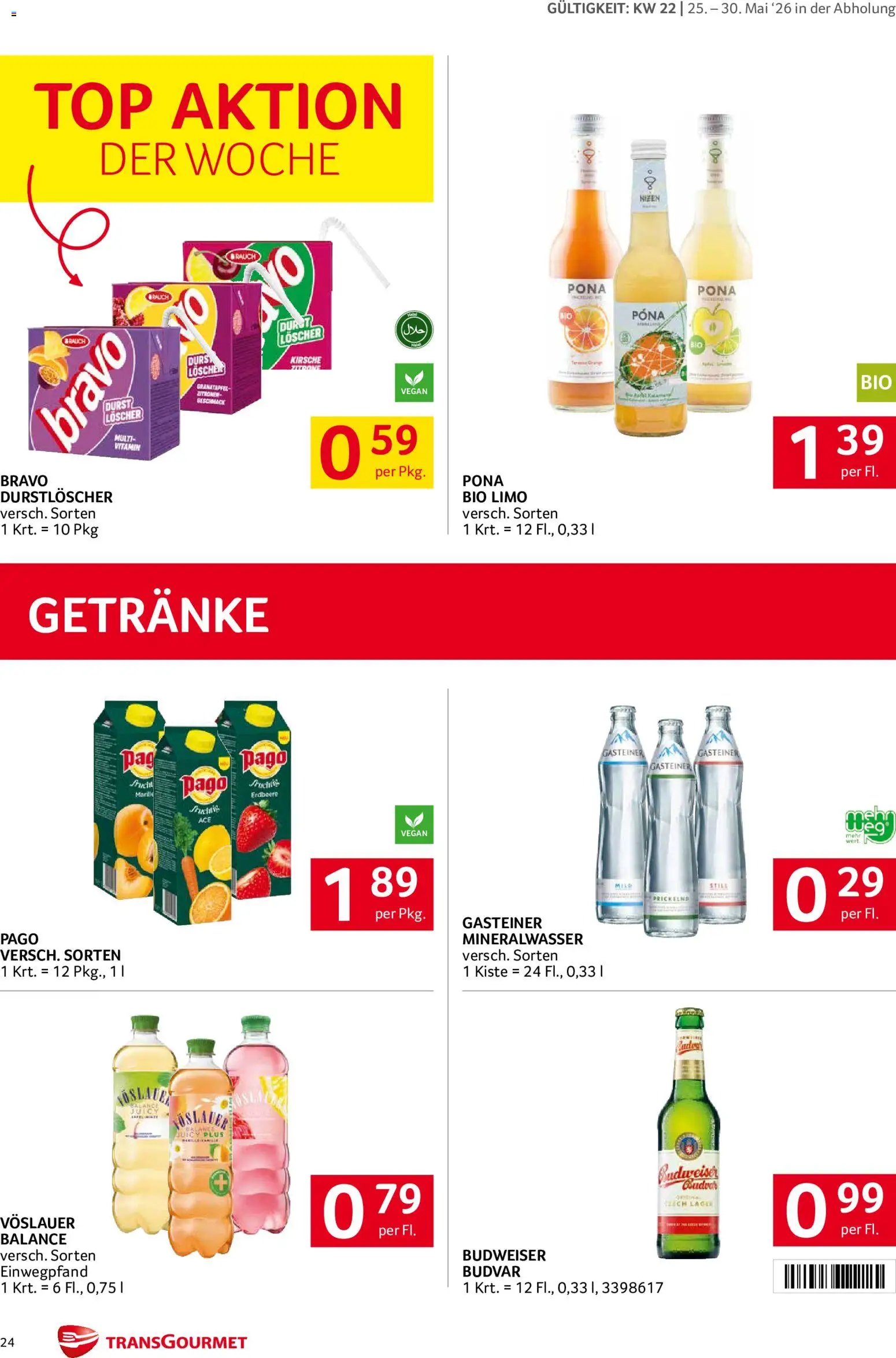 Transgourmet Flugblatt gültig ab 25.05.2026 | Seite: 23 | Produkte: Zitrone