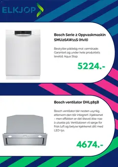 Forhåndsvisning av Elkjøp kundeavis gyldig fra 14/07/2026 | Side: 5 | Produkter: Oppvaskmaskin
