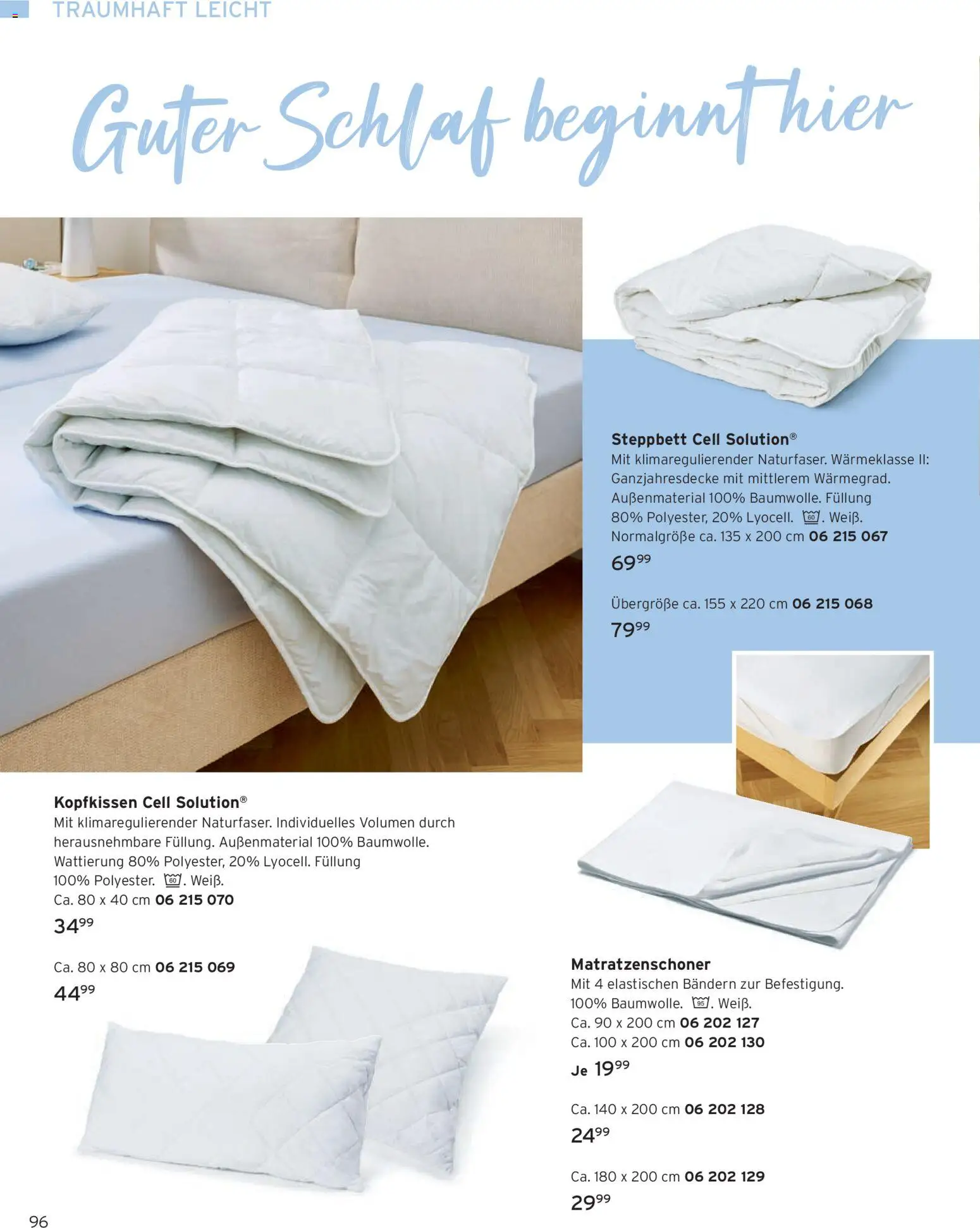 Angebote Tchibo – gültig ab 01.06.2026 | Seite: 96 | Produkte: Kopfkissen, Matratzenschoner