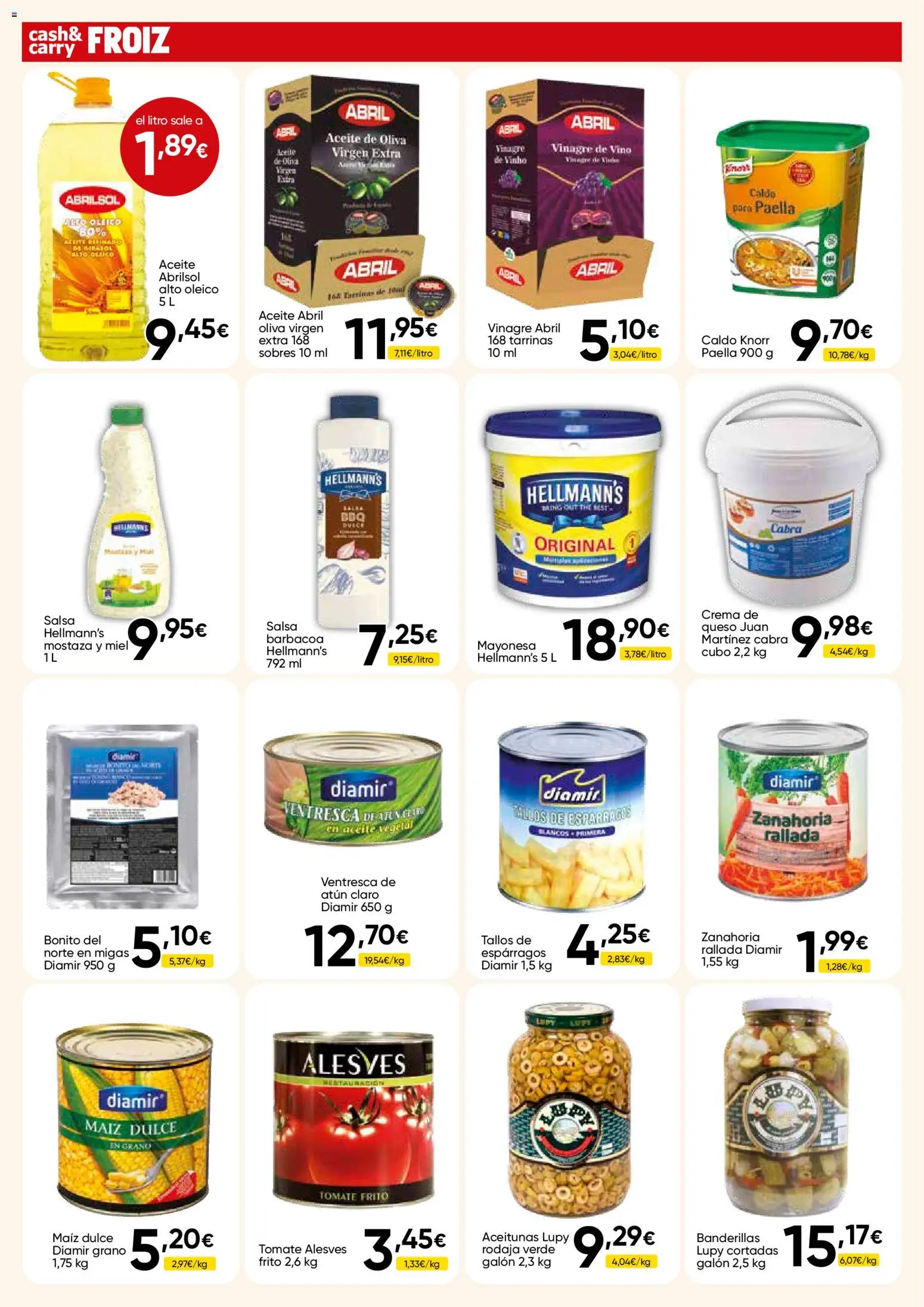Froiz - Folleto Cash │ válido desde el 03.06.2026 | Página: 12 | Productos: Aceite, Οθόνη προβολής, Barbacoa, Δεξαμενή