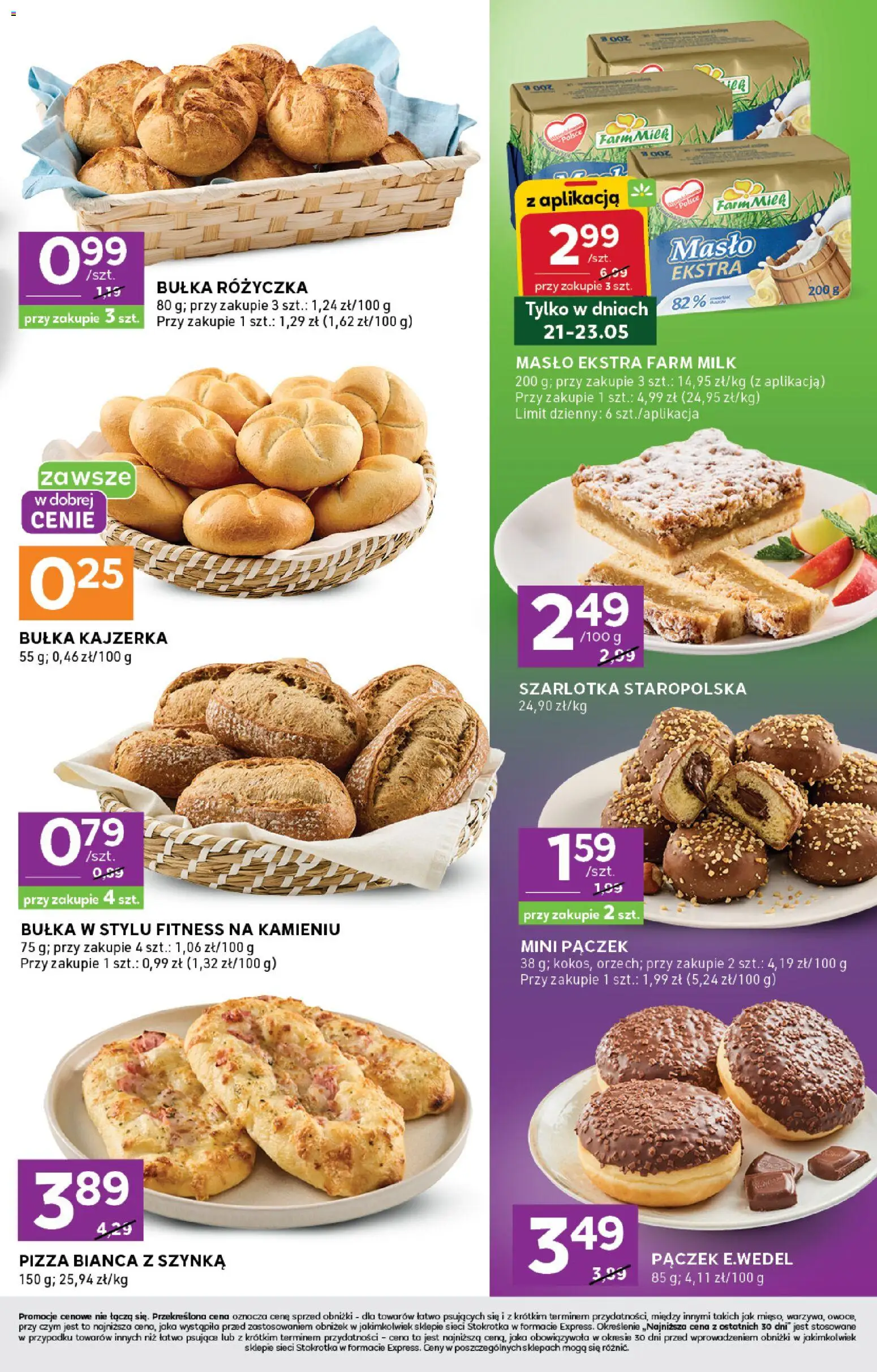Stokrotka gazetka - Express od 21.05.2026 | Strona: 3 | Produkty: Stokrotka, Szynka, Bułka, Pizza