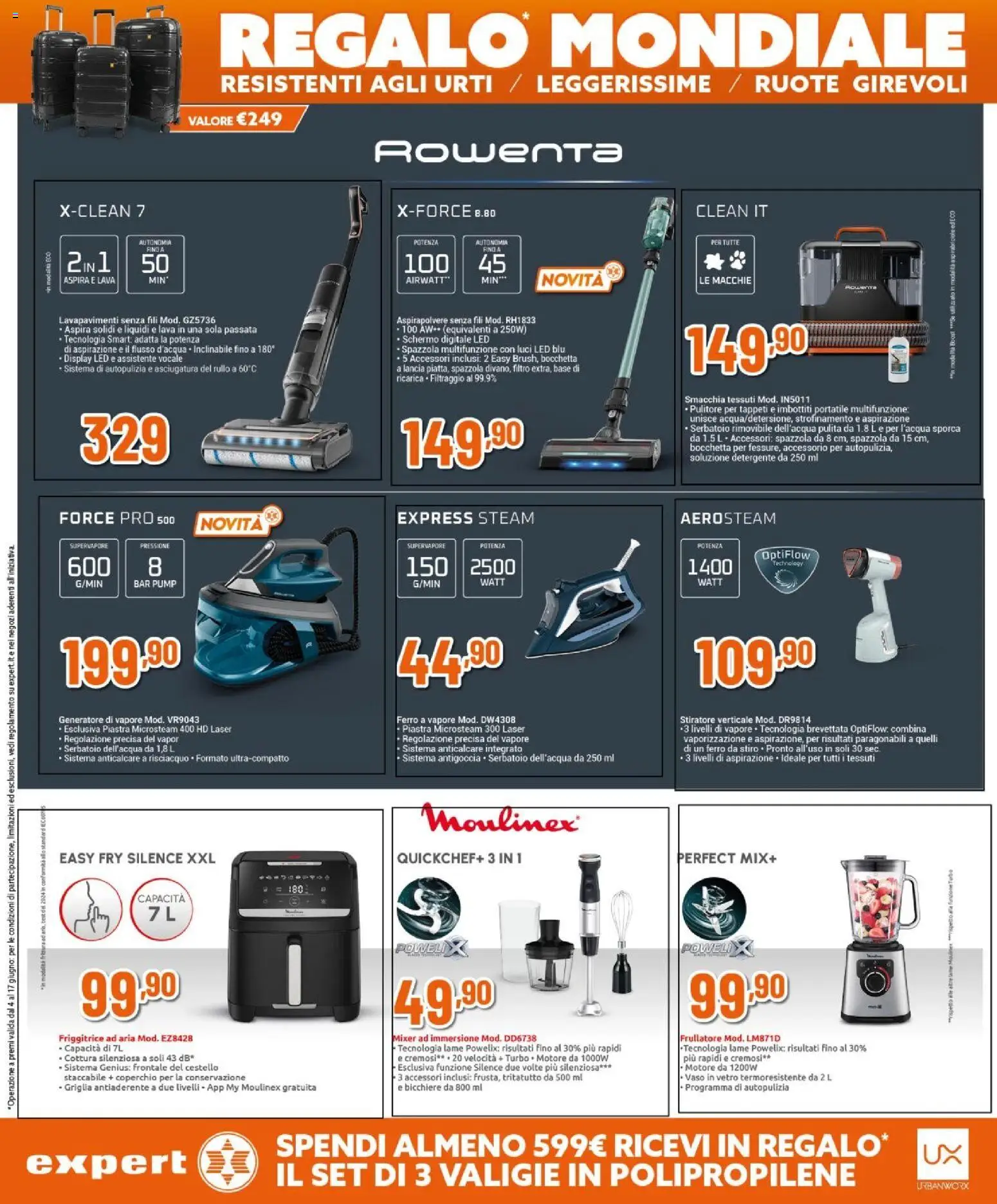 Volantino Expert del 04.06.2026 | Pagina: 31 | Prodotti: Rullo, Schermo, Stiratore verticale, Vaso