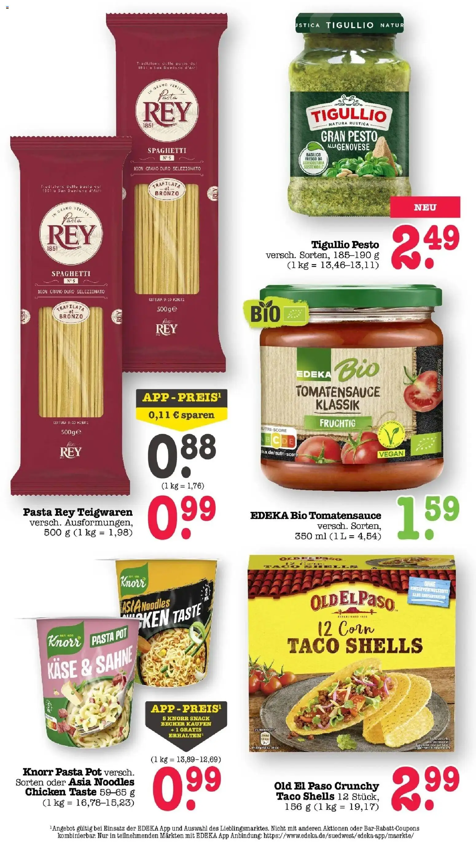Edeka Prospekt Bühlertal (ab 07.09.2026) » Angebote Online | Seite: 34 | Produkte: Käse, Knorr, Pasta, Sahne