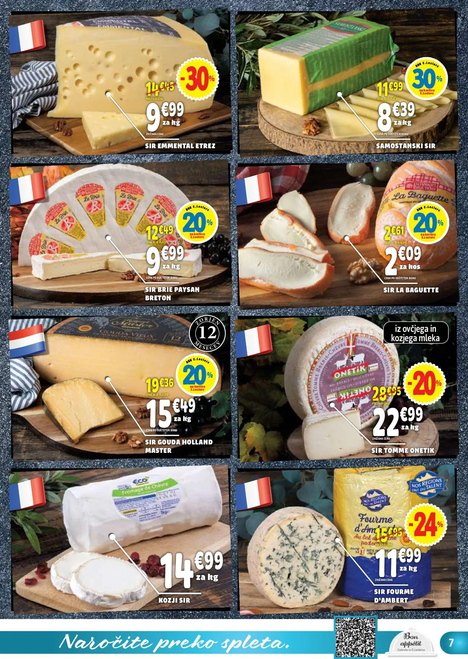 Novi E.leclerc katalog ponudbe – veljaven od 26.08.2026 | Stran: 7 | Izdelki: Sir