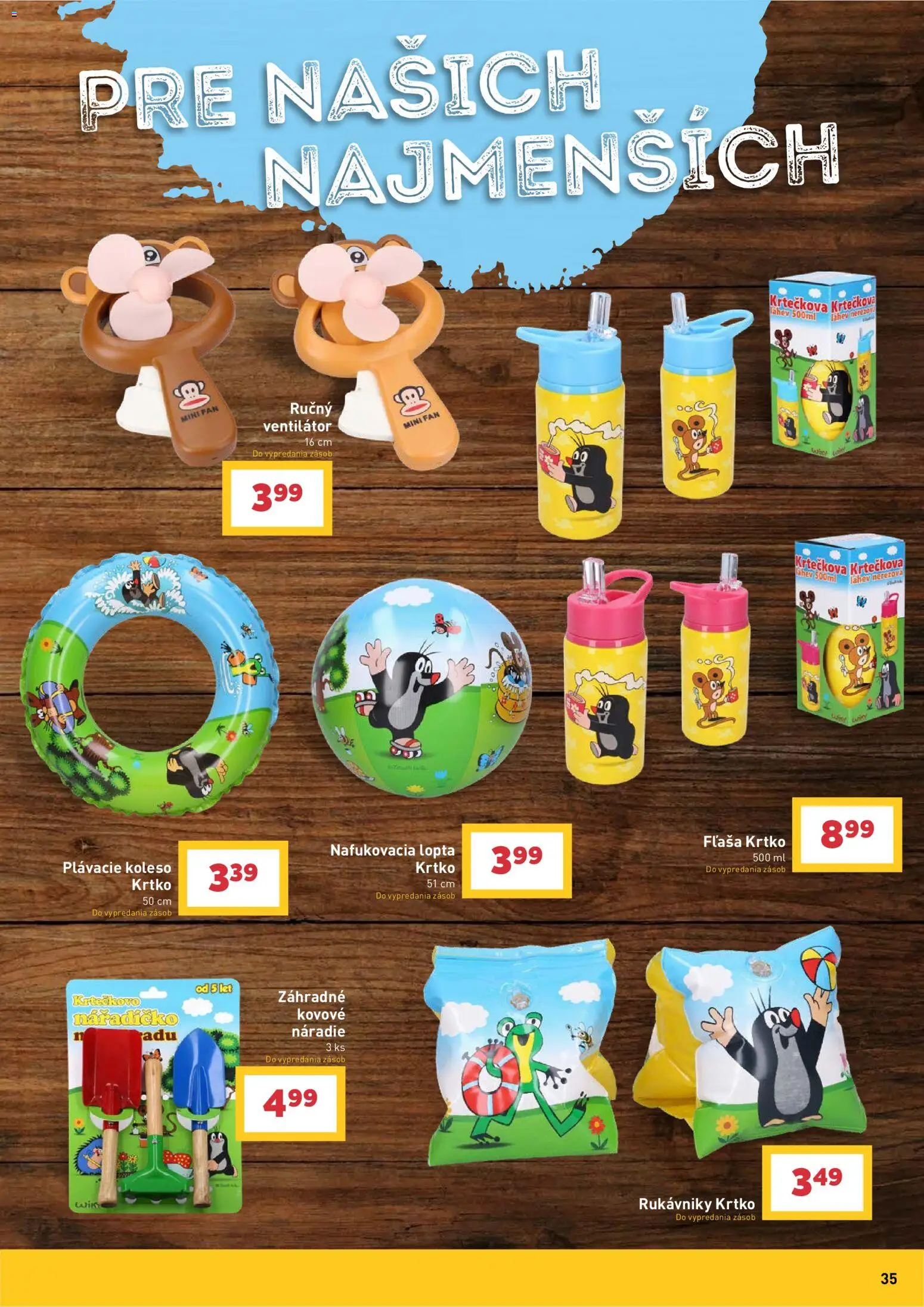 Nové Billa akcie – leták je platný od 08.07.2026 | Strana: 35 | Produkty: Ventilátor, Náradie, Lopta