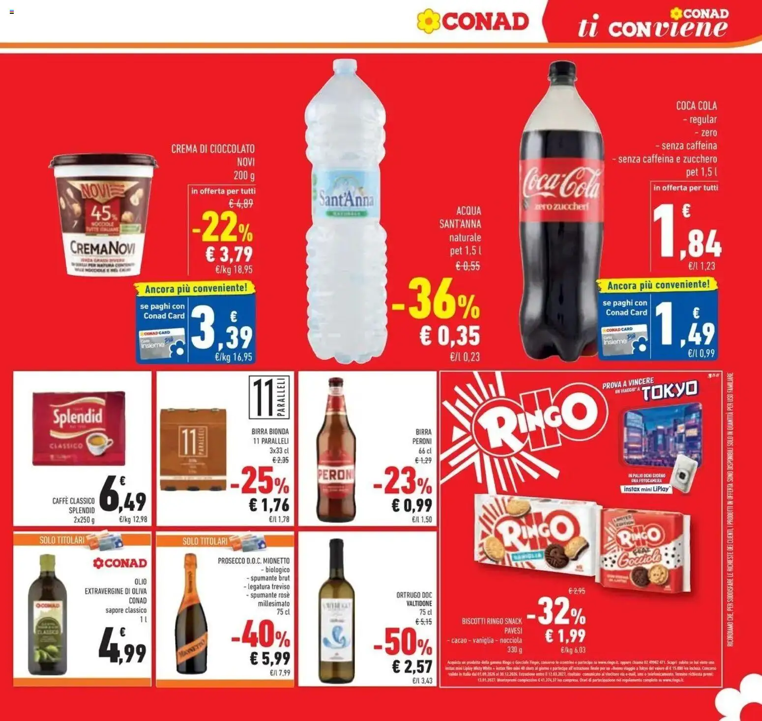 Volantino Conad dal 23/09/2026 > Anteprima | Pagina: 27 | Prodotti: Crema, Birra, Biscotti, Acqua
