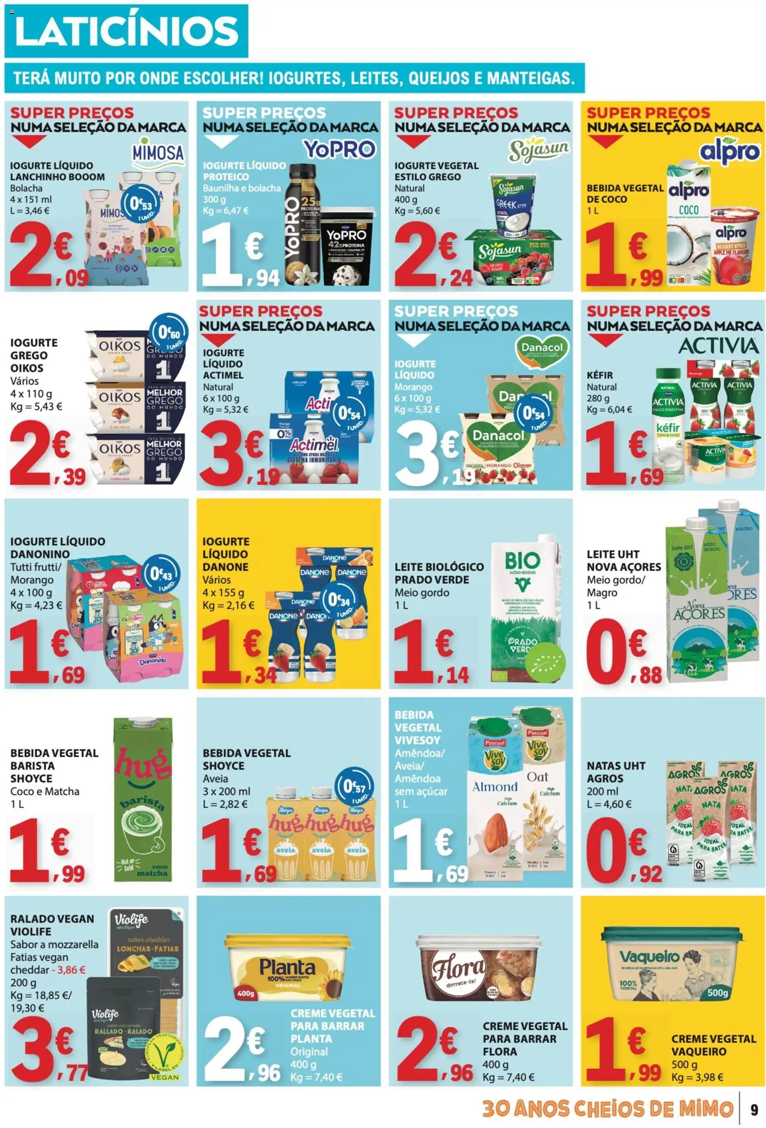 E.Leclerc folheto │ válido de 20/08/2026 | Página: 9 | Produtos: Ananás, Iogurte, Açúcar, Natas